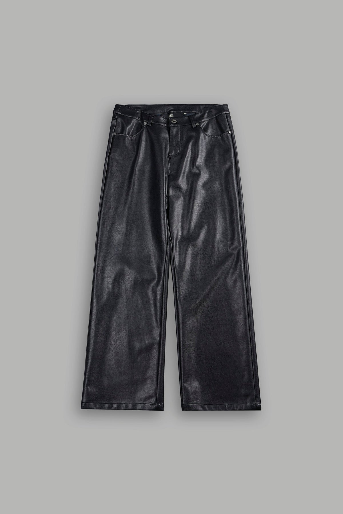 Wolf Pyramid Axel Low Rise Leather Pant In Black