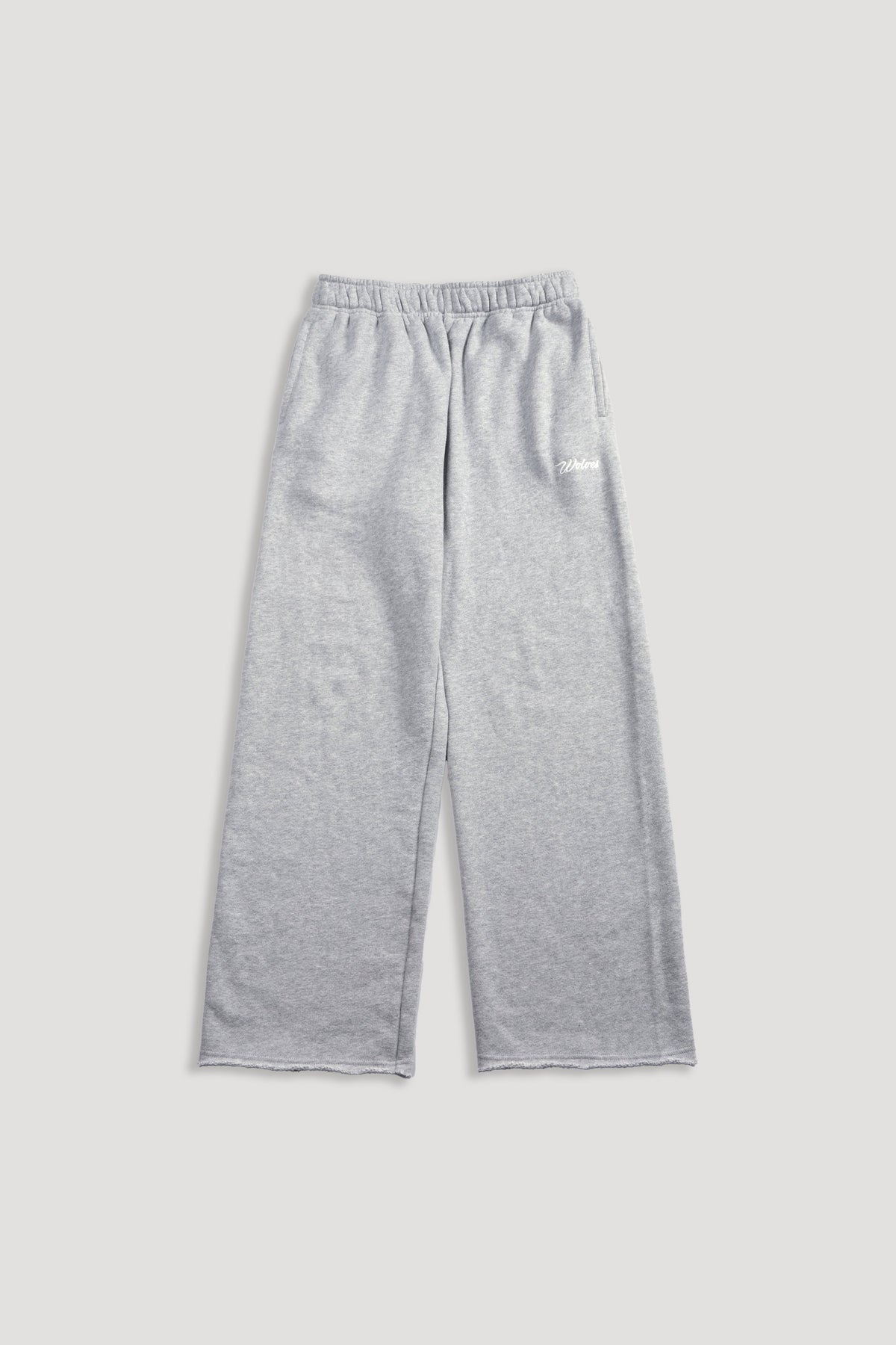 Cursive Wolves Premium Big Cozy Sweats in Heather Gray — imagem 6