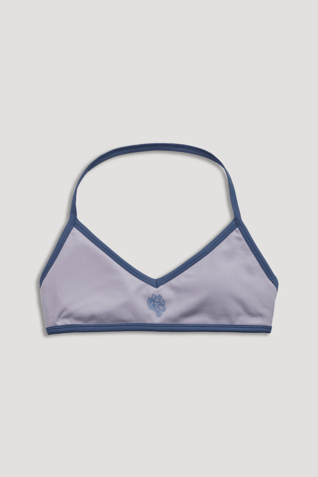 Wolf "Lana" Halter Energy Bra in Sport Gray/Washed Denim — imagem 7