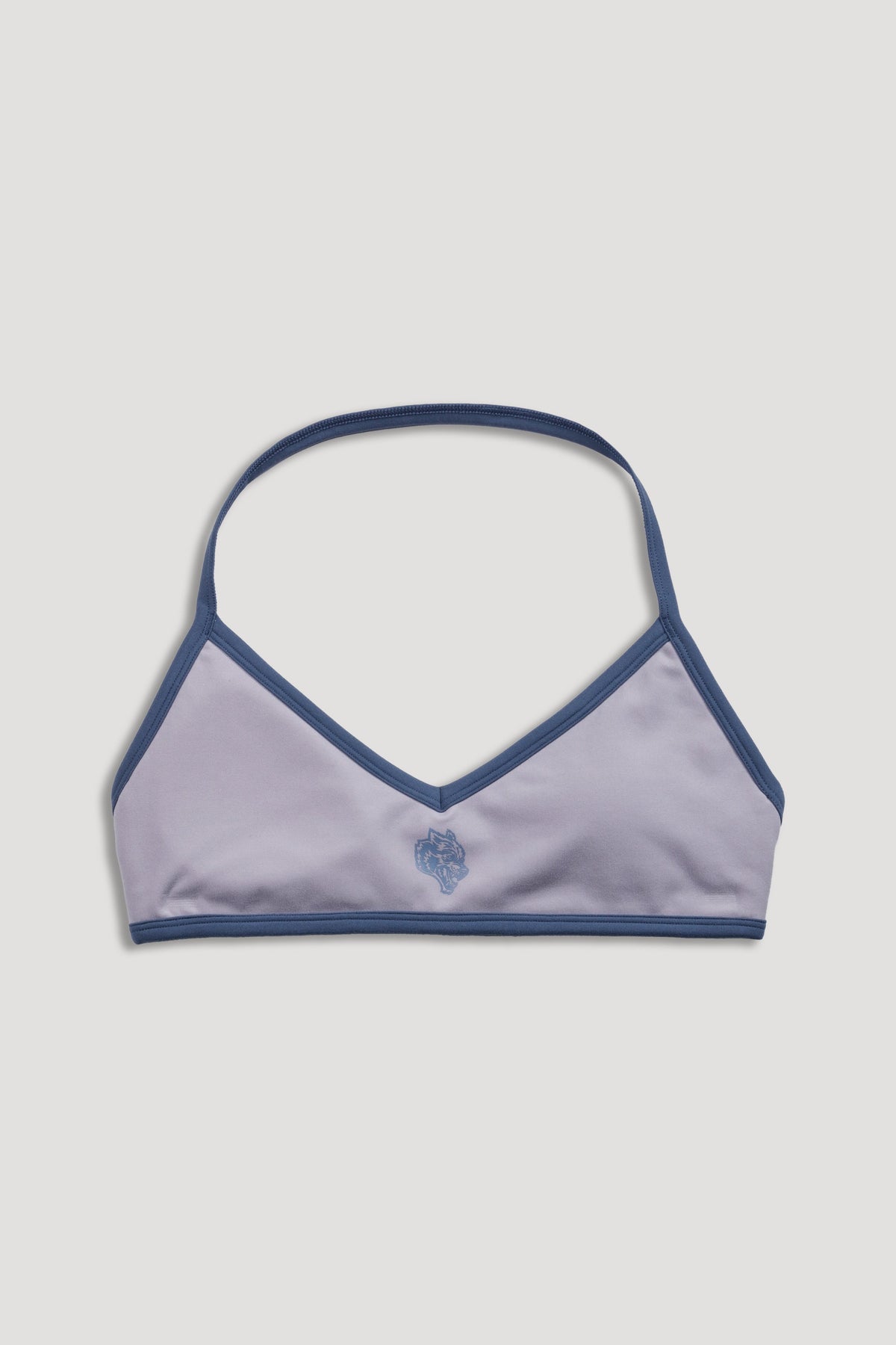 Wolf "Lana" Halter Energy Bra in Sport Gray/Washed Denim — imagem 7