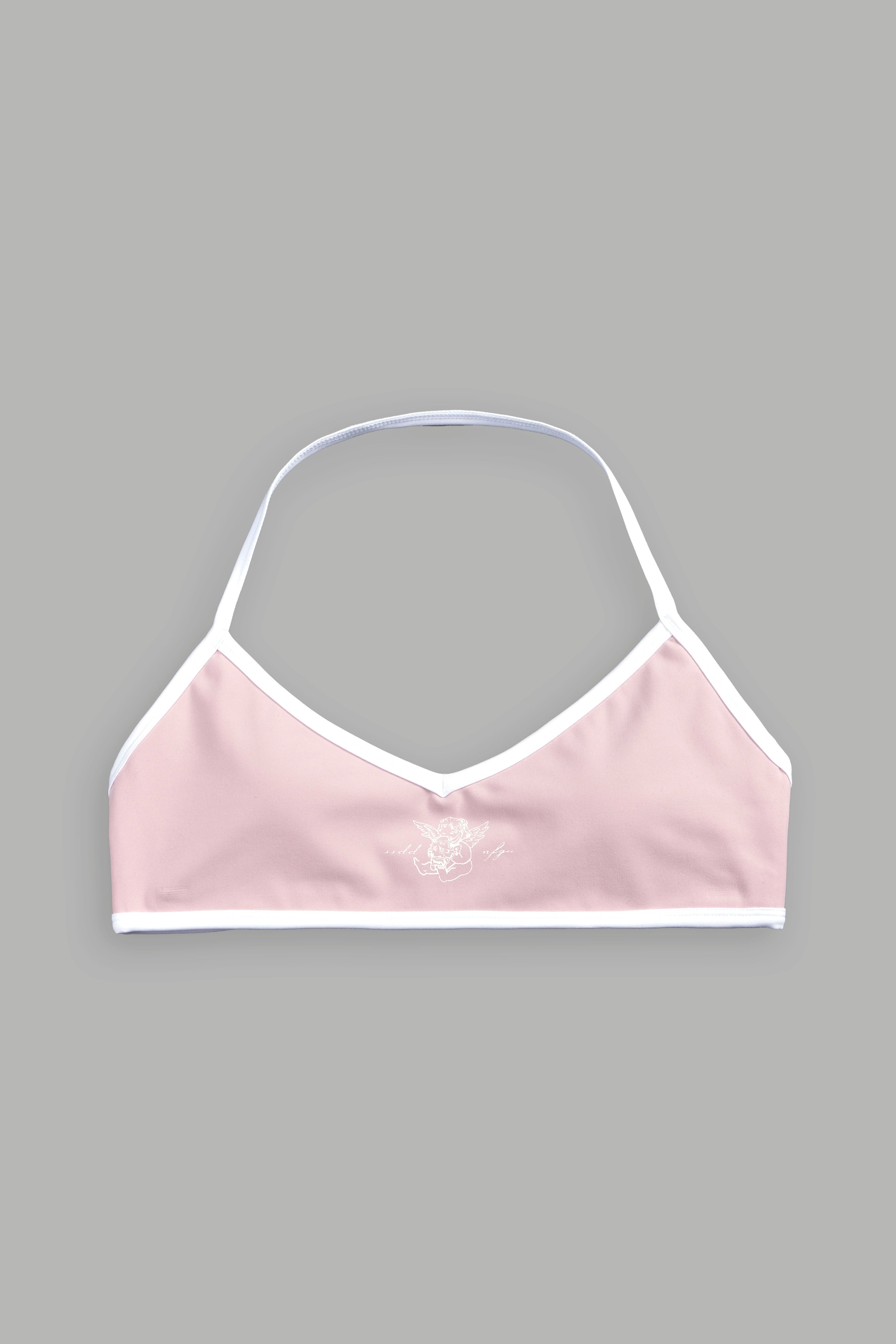 Her Pact Lana Halter Energy Bra in Cherry Blossom — imagem 7