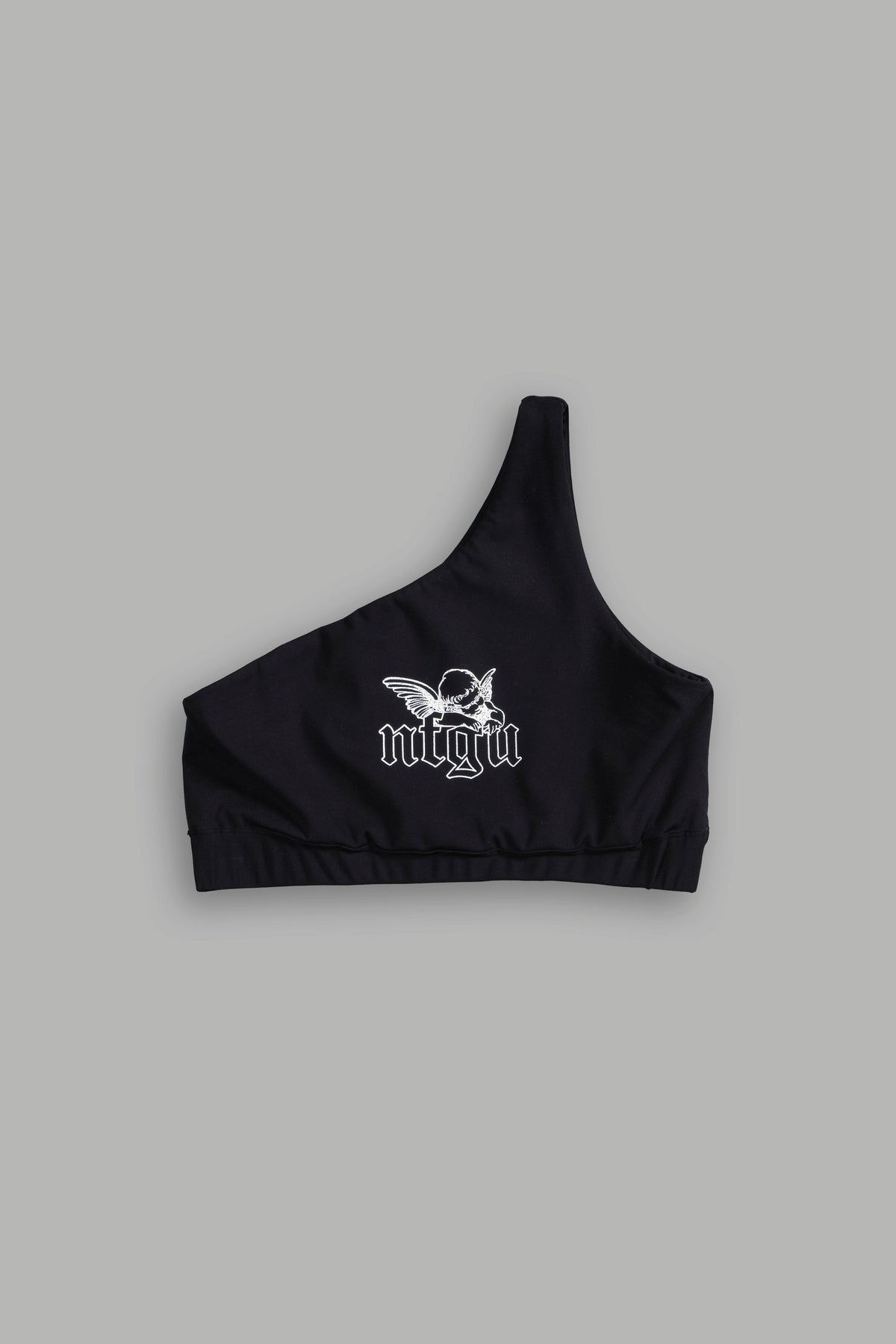 Cherub NFGU One Shoulder Sports Bra in Black - imagem 7