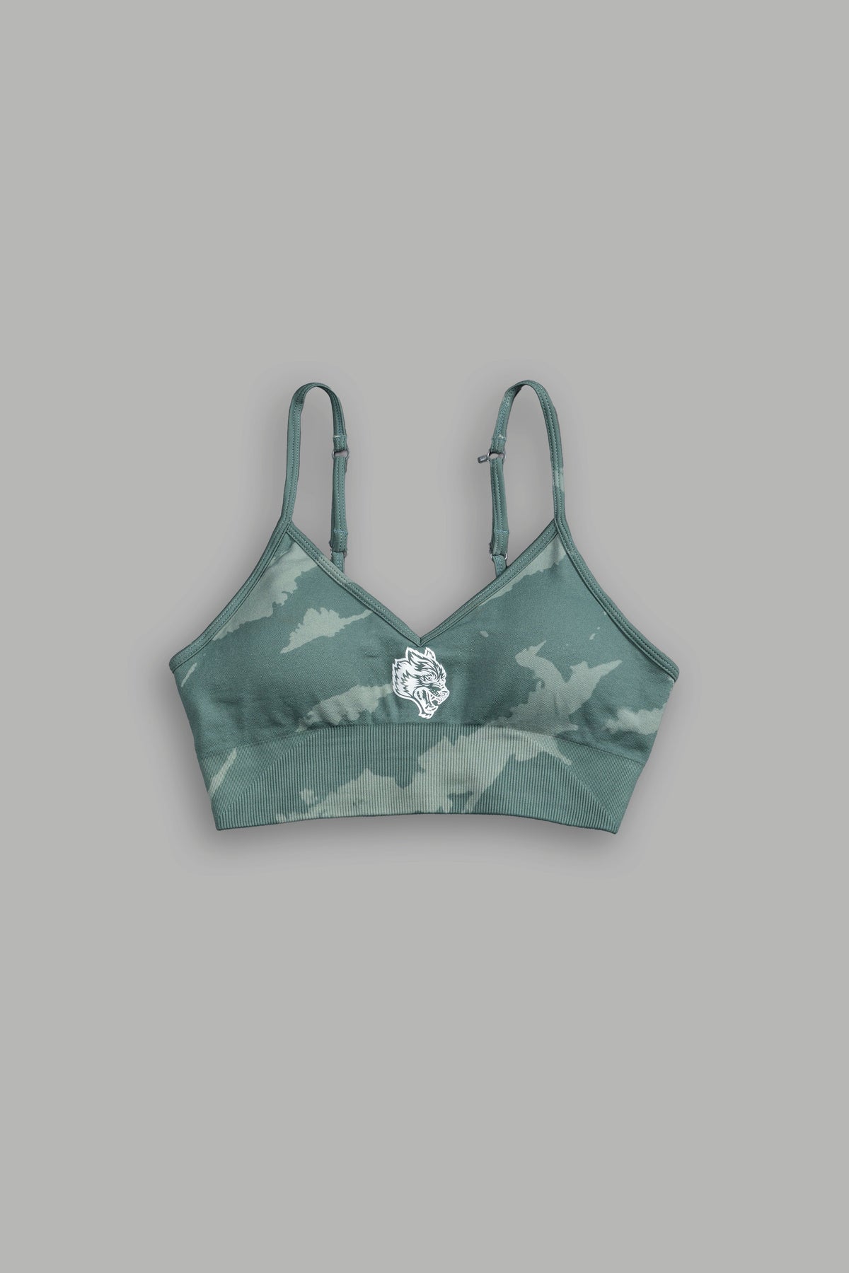 Single Wolf "Everson Seamless" Huxley Bra in Hunter Green Native Camo - imagem 3
