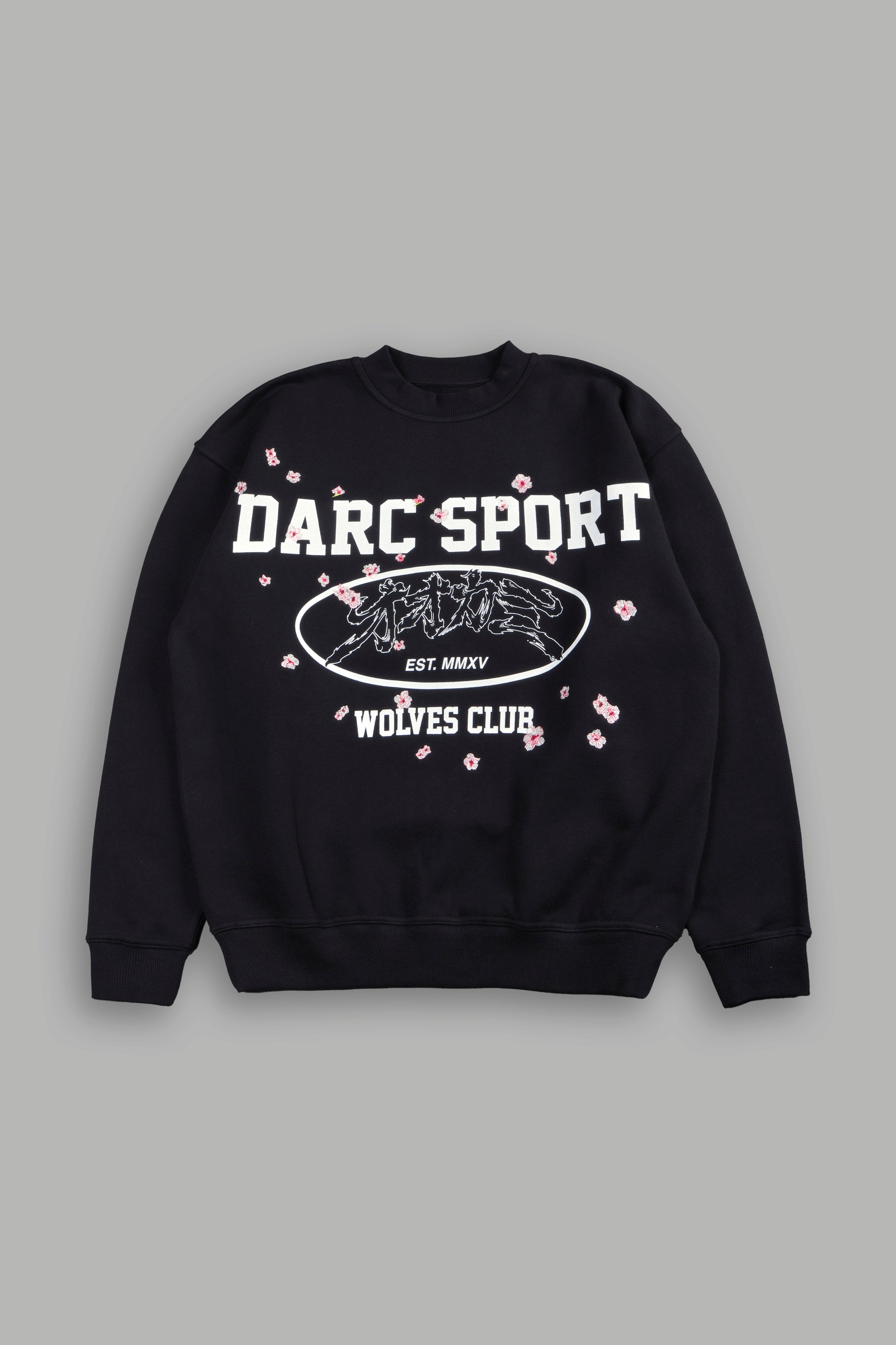 Sakura Core London Crewneck in Black — imagem 5