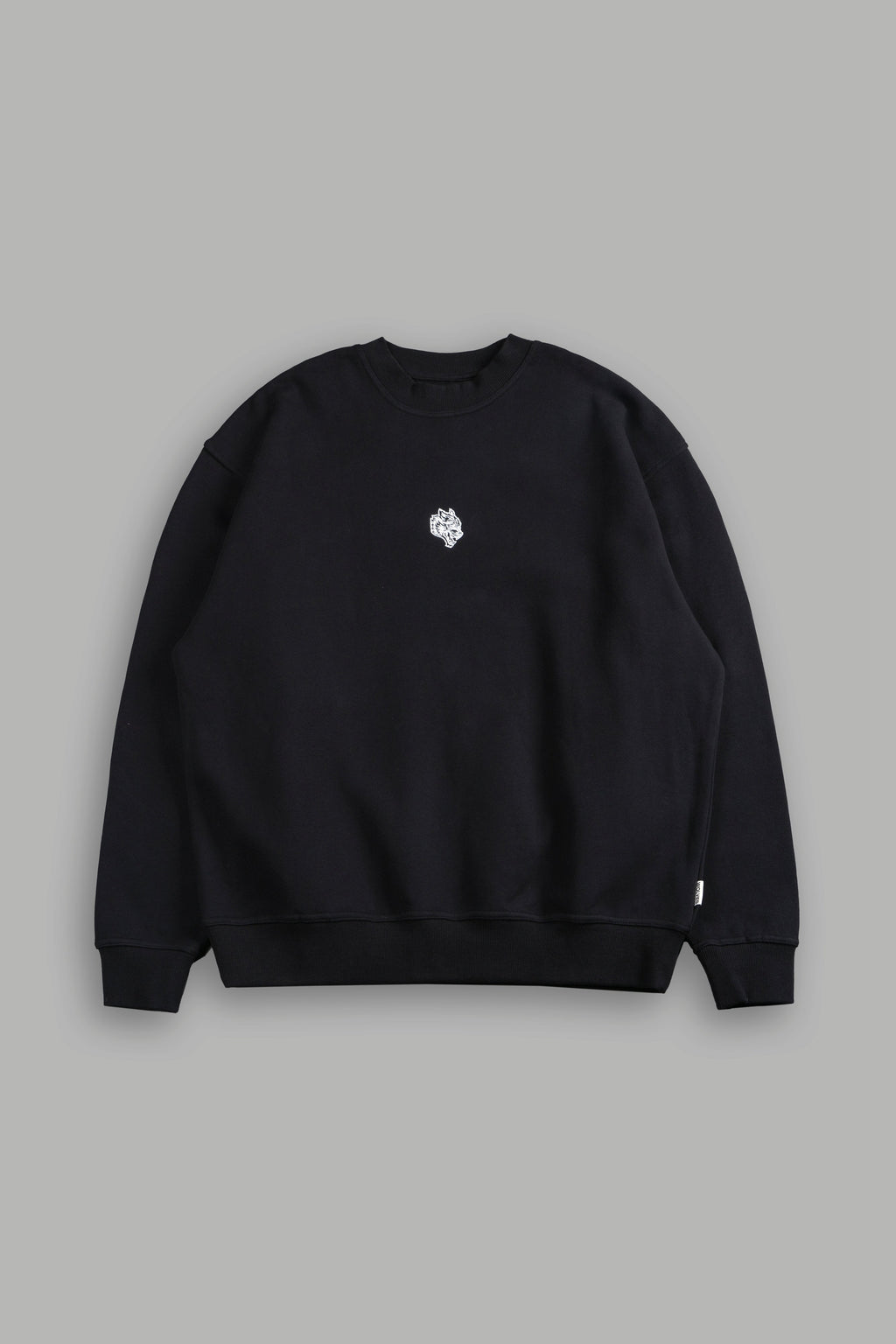Wolf Head London Crewneck in Black
