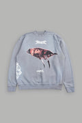 Dont Sleep London Crewneck In Dove Gray Super Sun Fade