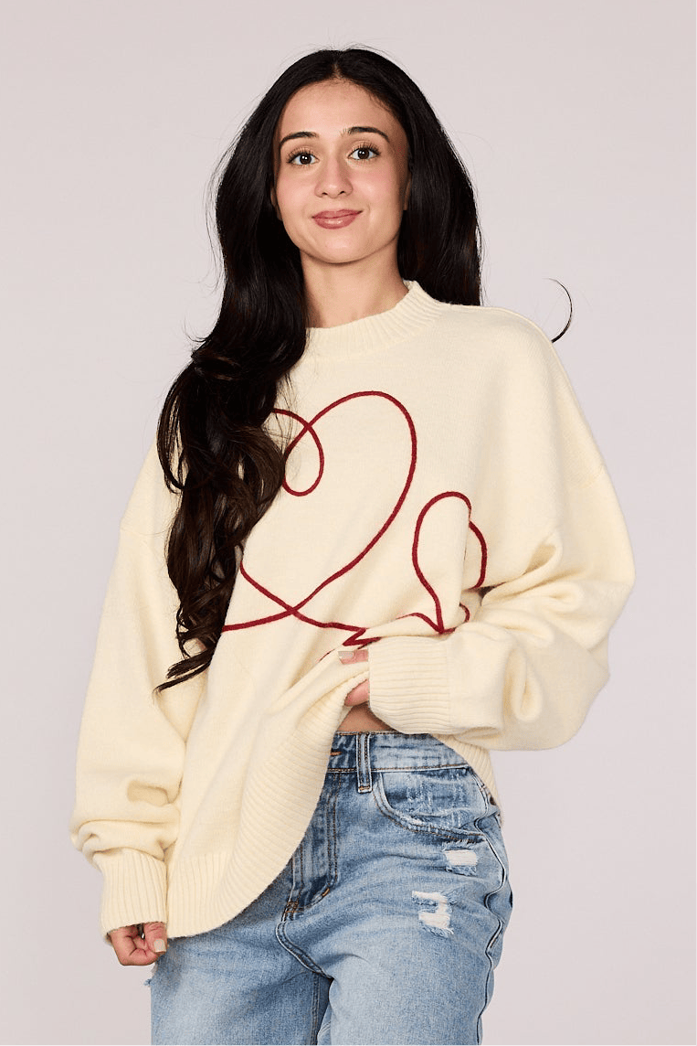 W5220 Hearts Sweater — imagem 2