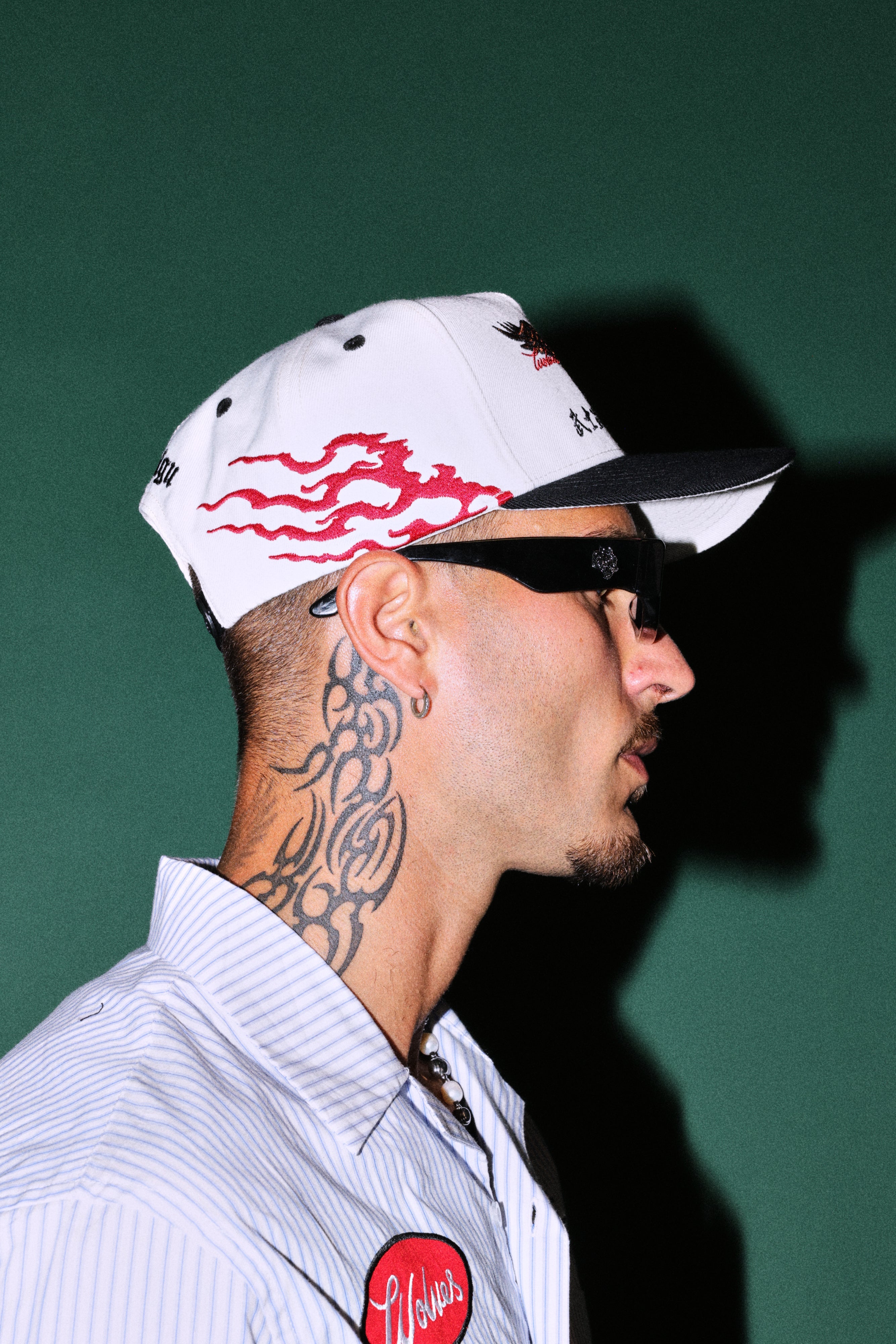 Eagle Oni Mask A Frame Snapback in Cream/Black — imagem 5