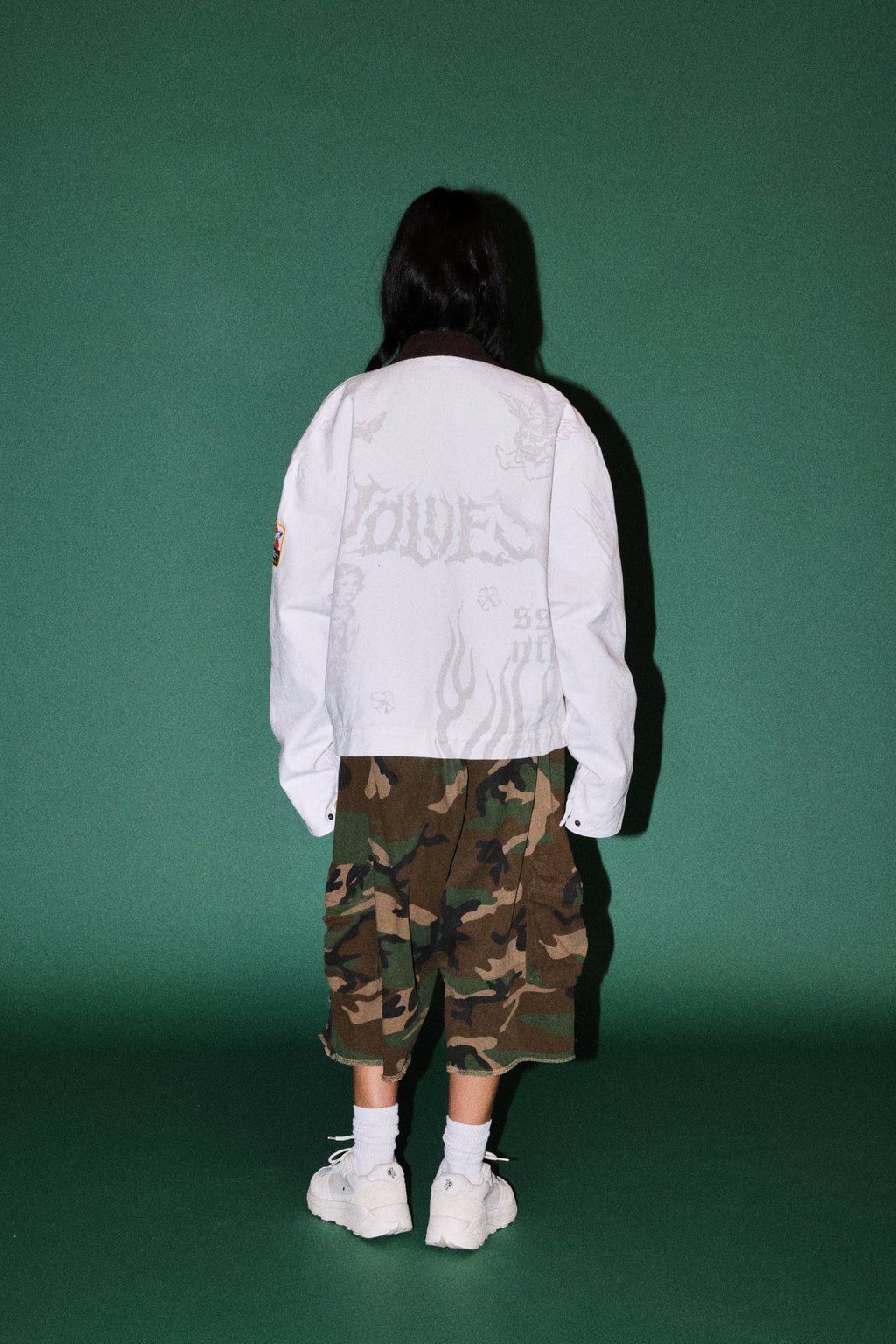 The Eagle & The Oni Earl Jacket in Cream — imagem 6