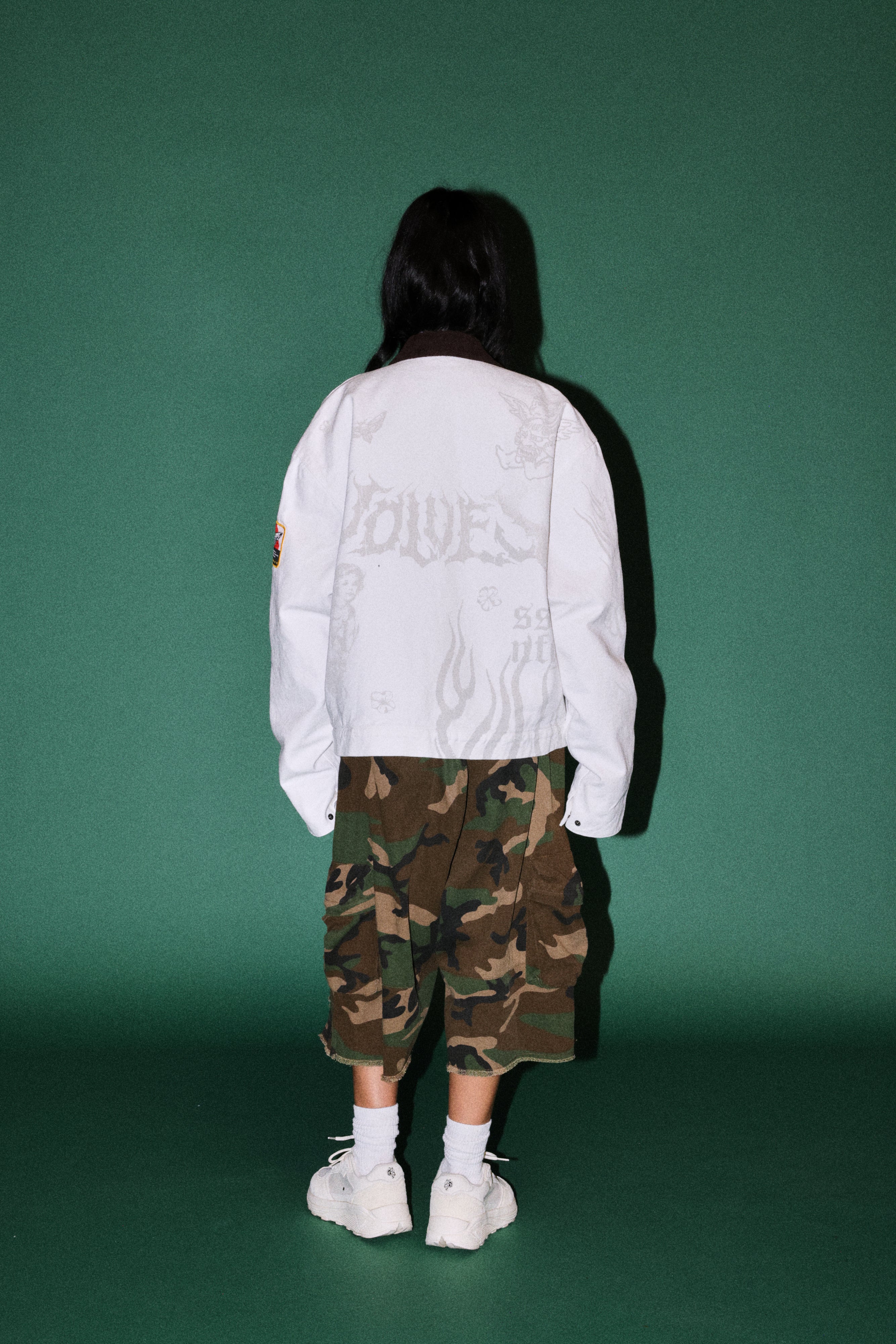 The Eagle & The Oni Earl Jacket in Cream — imagem 6