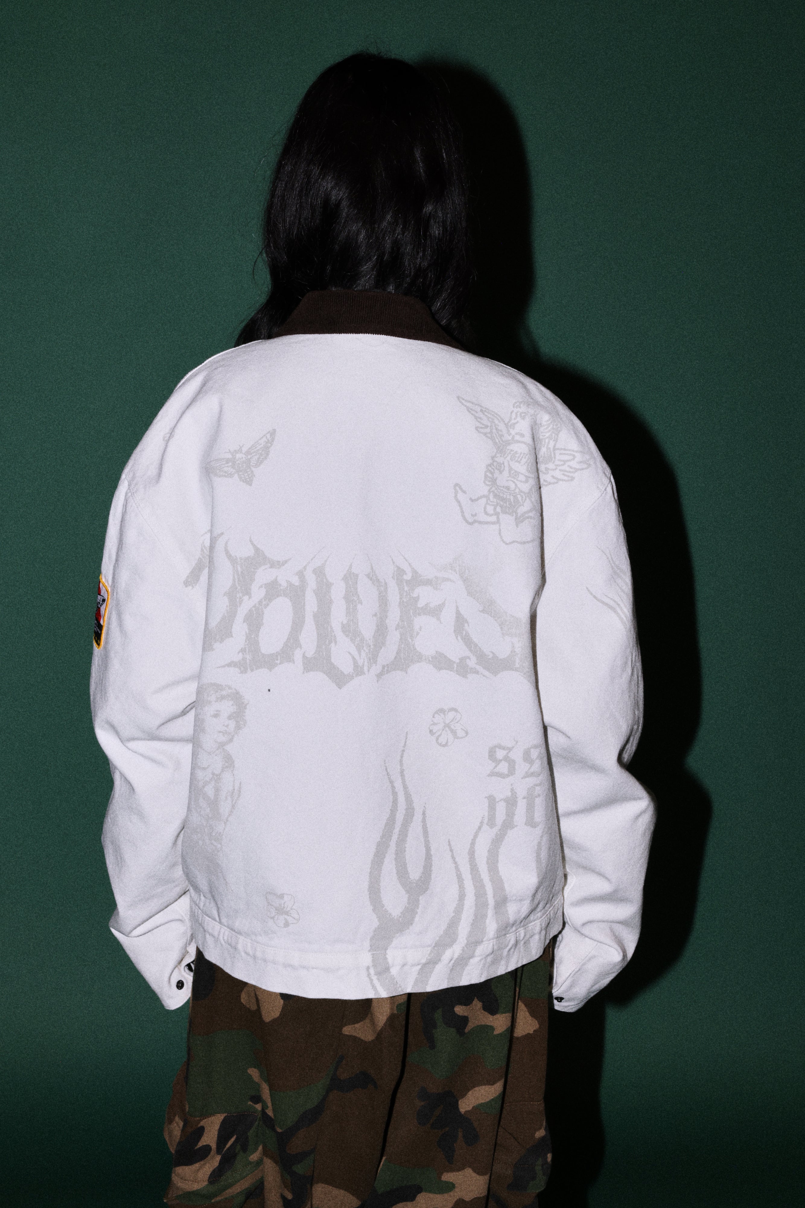 The Eagle & The Oni Earl Jacket in Cream — imagem 2