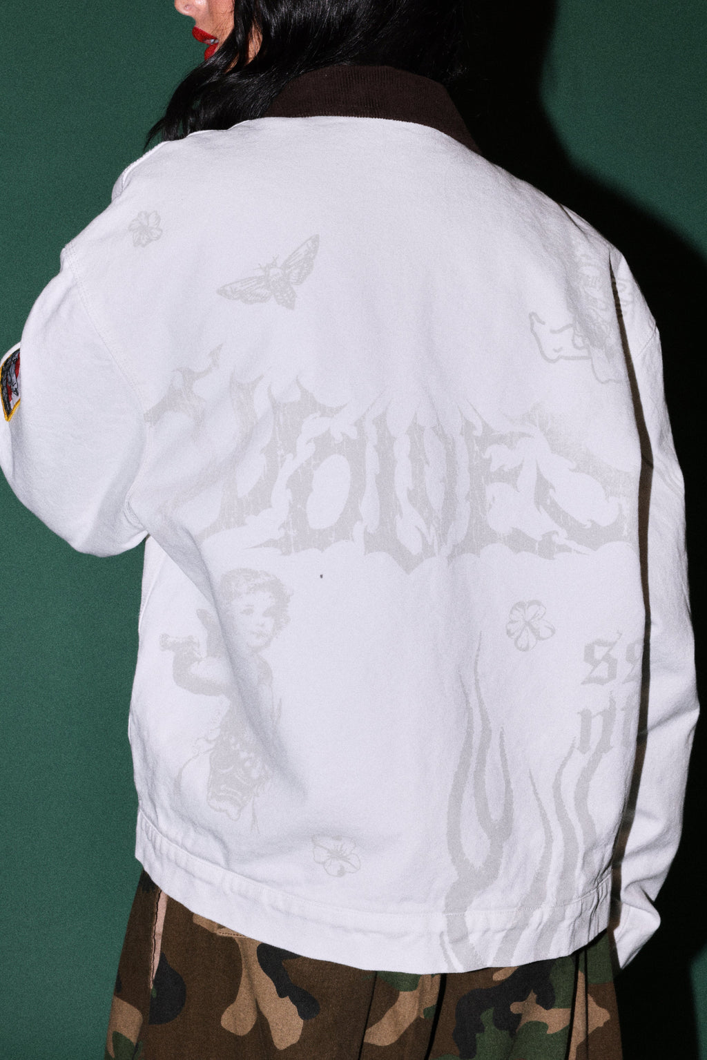 The Eagle & The Oni Earl Jacket in Cream — imagem 9