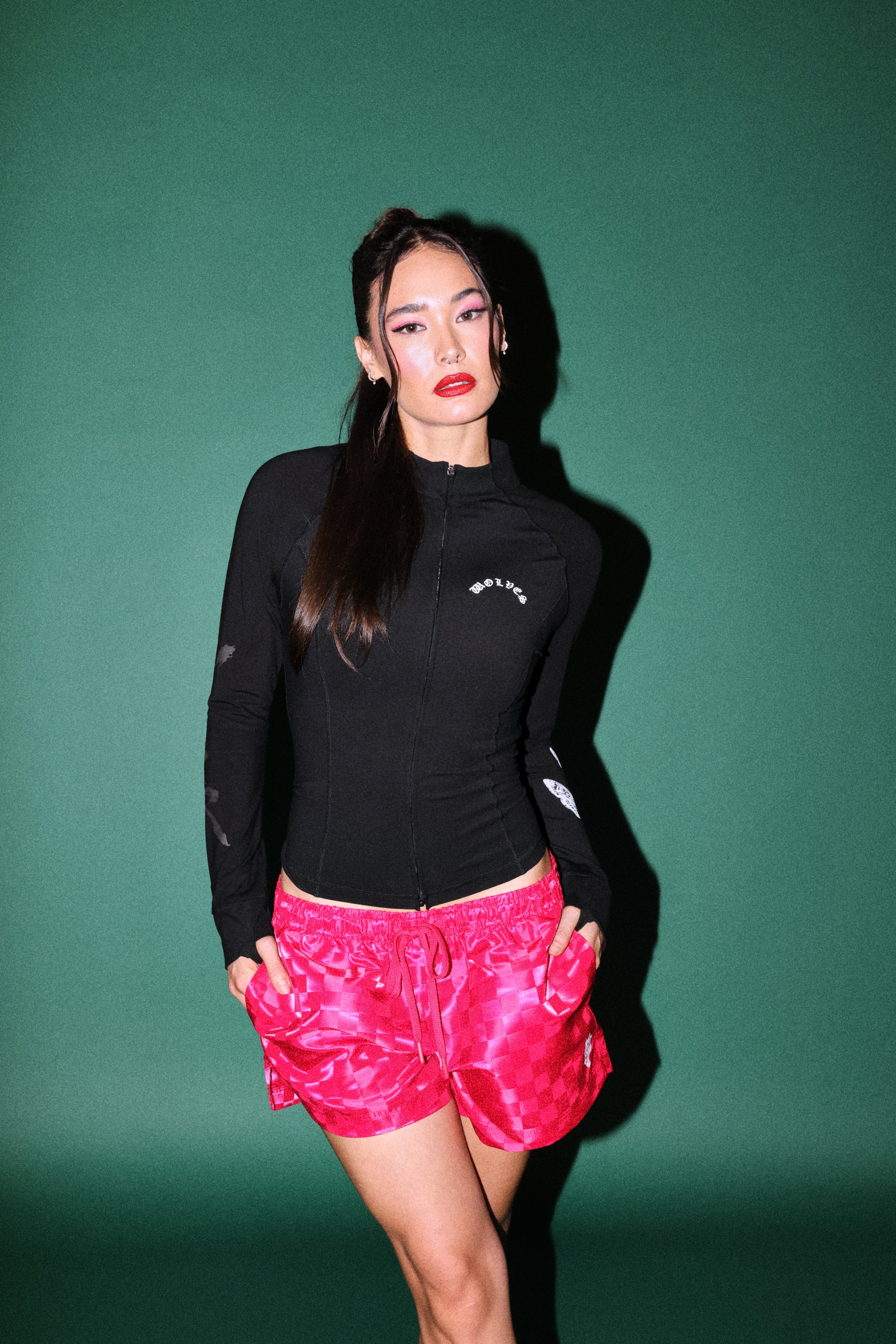 She Wolf Code Energy Zip Ls Layer in Black — imagem 2