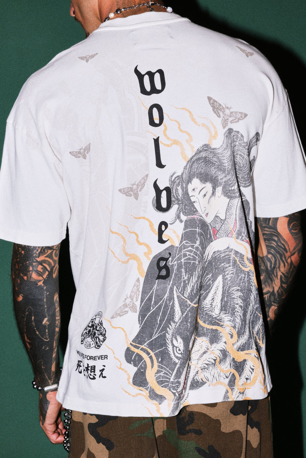 Darc Yokai Premium Oversized Tee in Cream — imagem 6