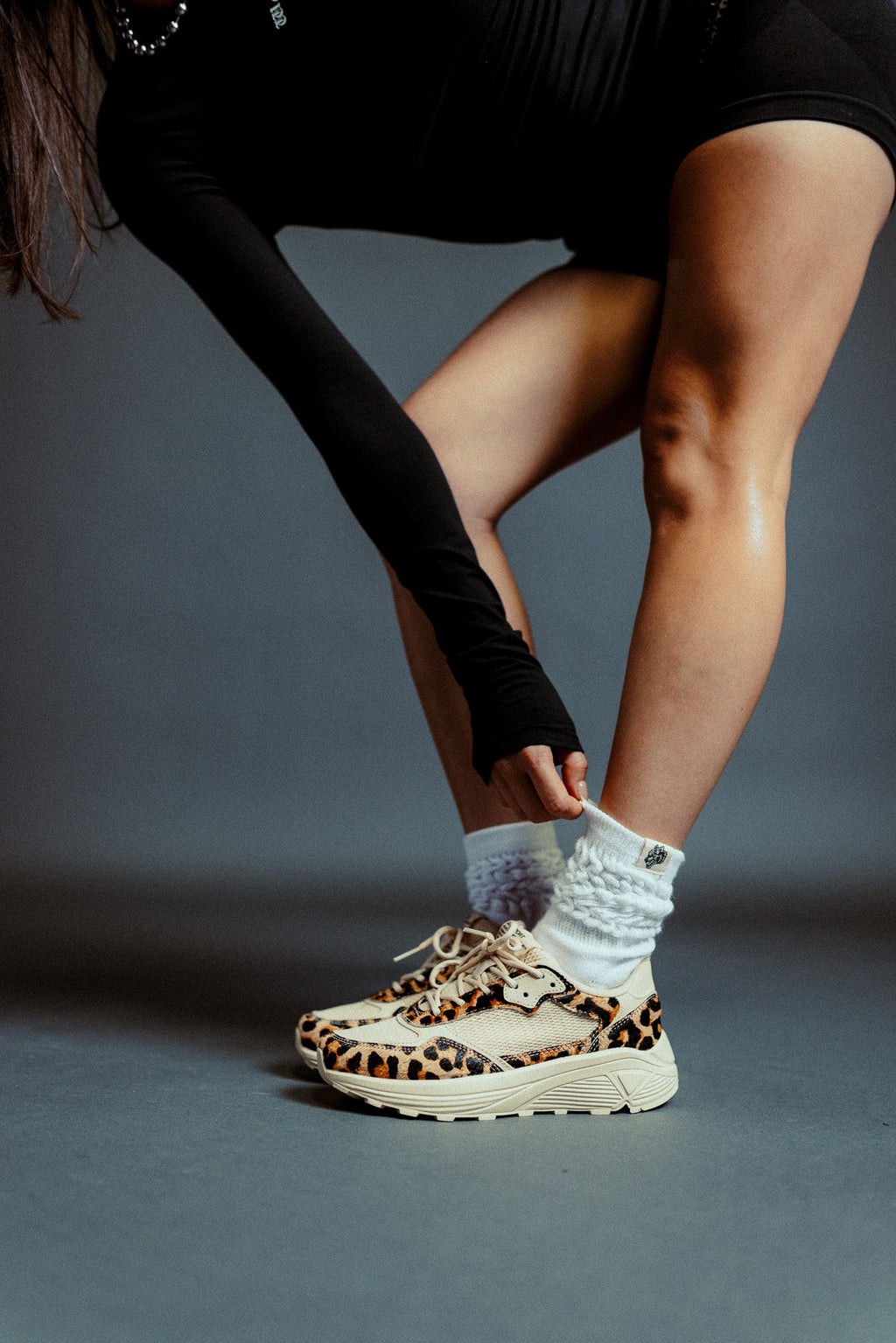 Run-1 Shoes in Clay Leopard/Cream — imagem 13