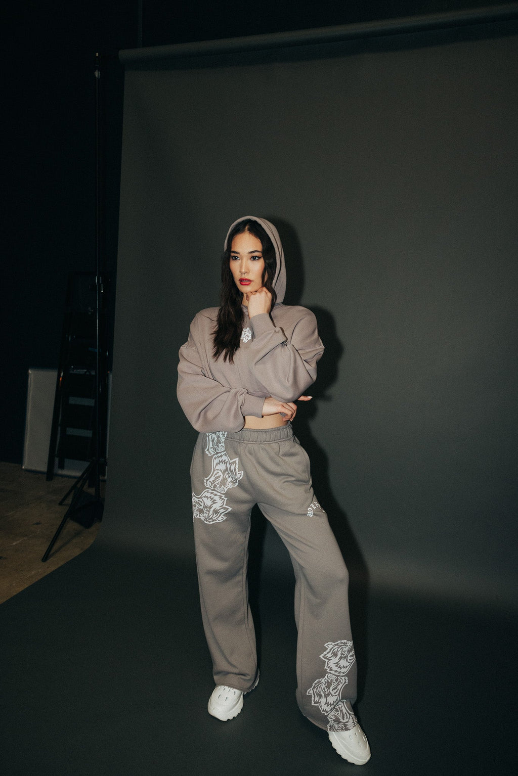 Icon "Ava" Hoodie in Pale Gray — imagem 8