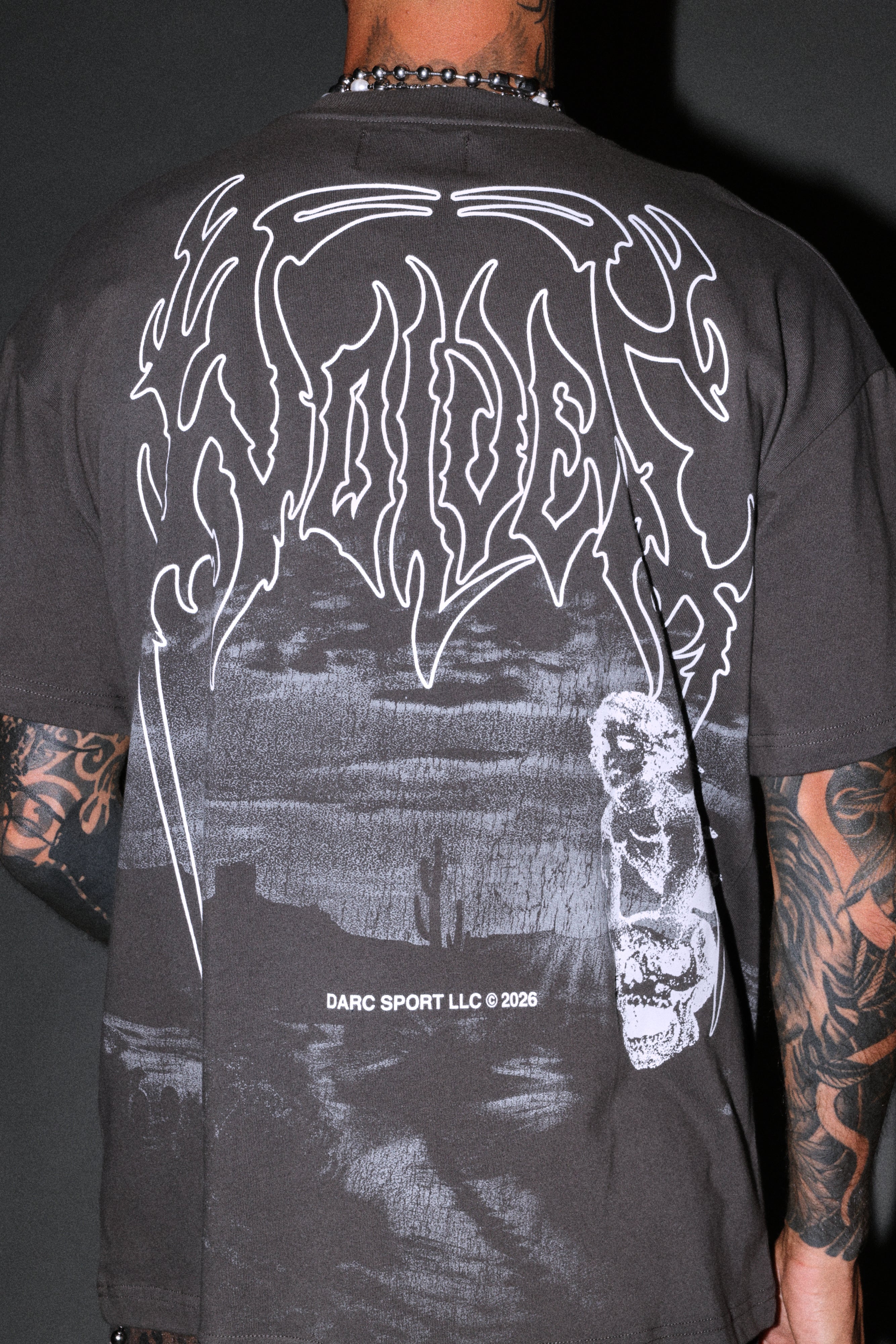 Our Journey Premium Oversized Tee in Wolf Gray — imagem 8