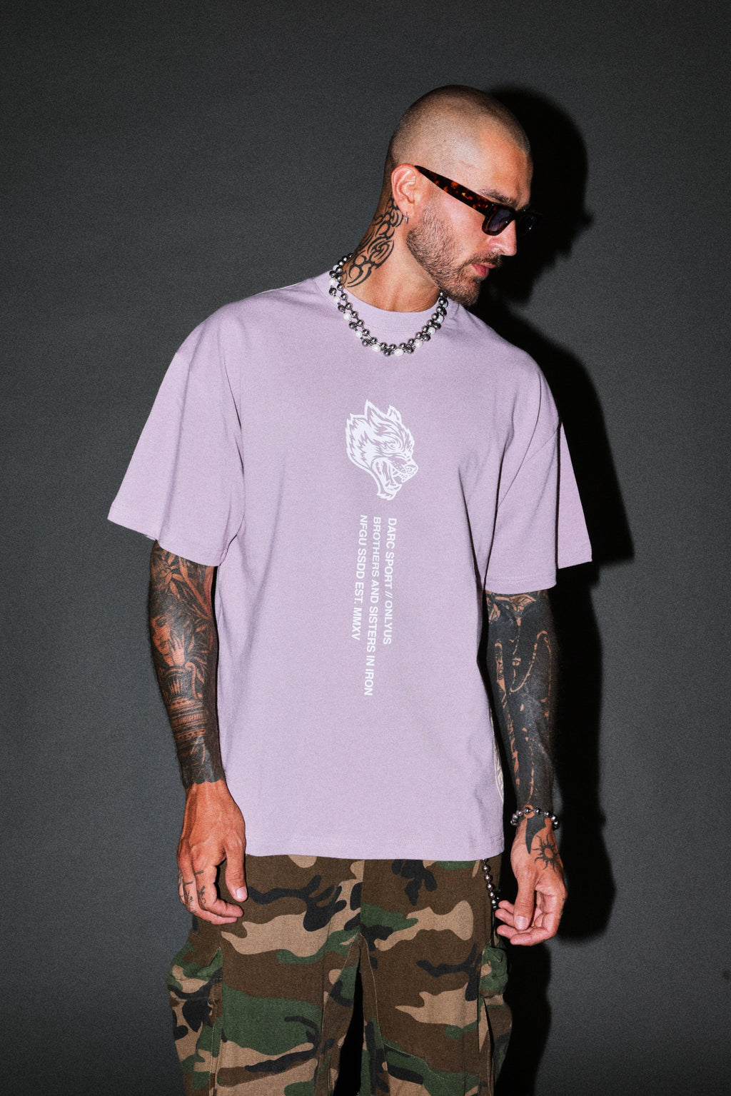 Free Will V2 Premium Oversized Tee in Purple Smoke — imagem 2