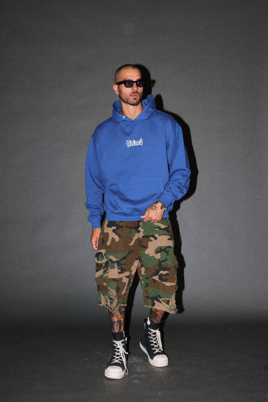 Ssddnfgu Hesh Pierce Hoodie in Darc Cobalt — imagem 5