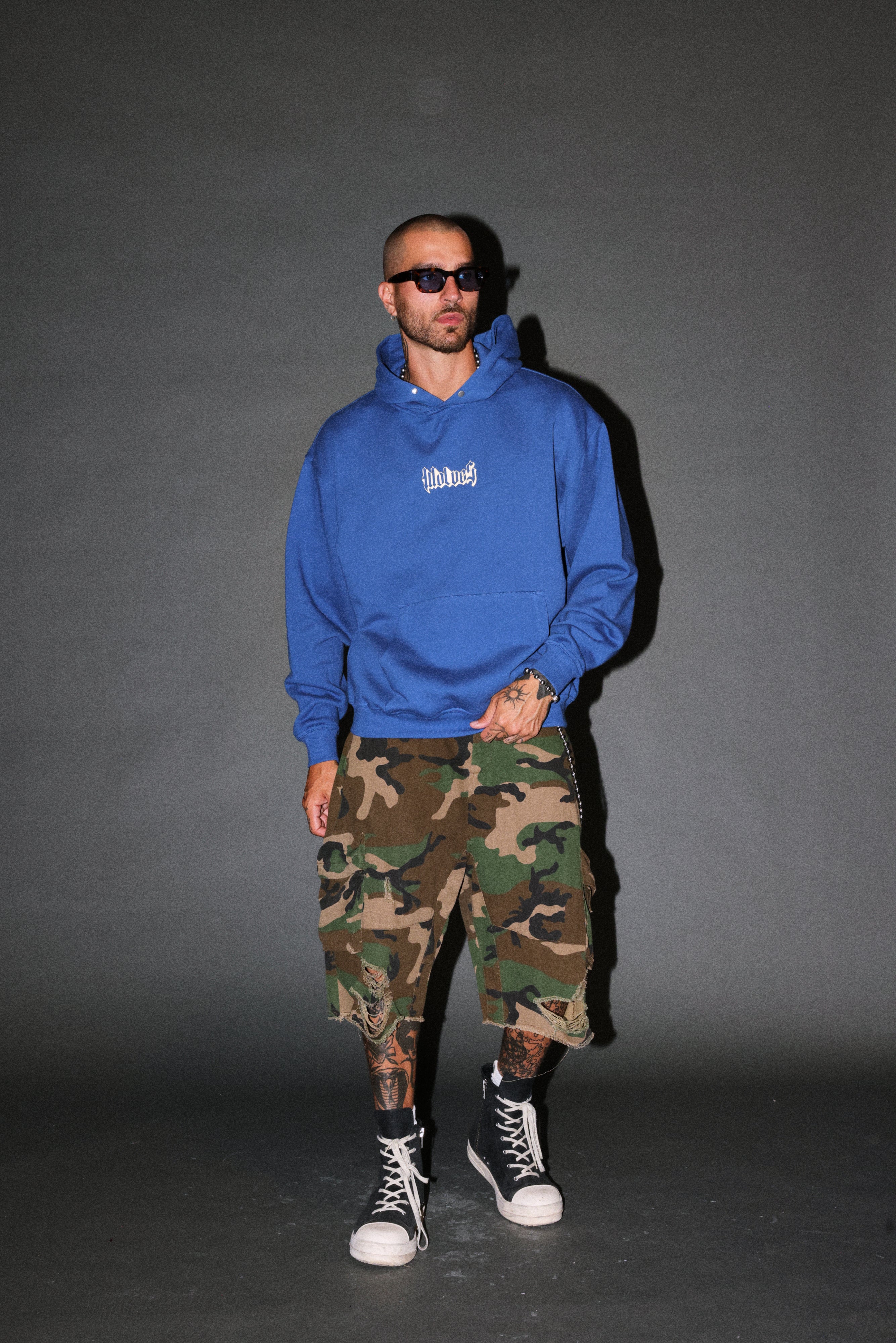 Ssddnfgu Hesh Pierce Hoodie in Darc Cobalt — imagem 5