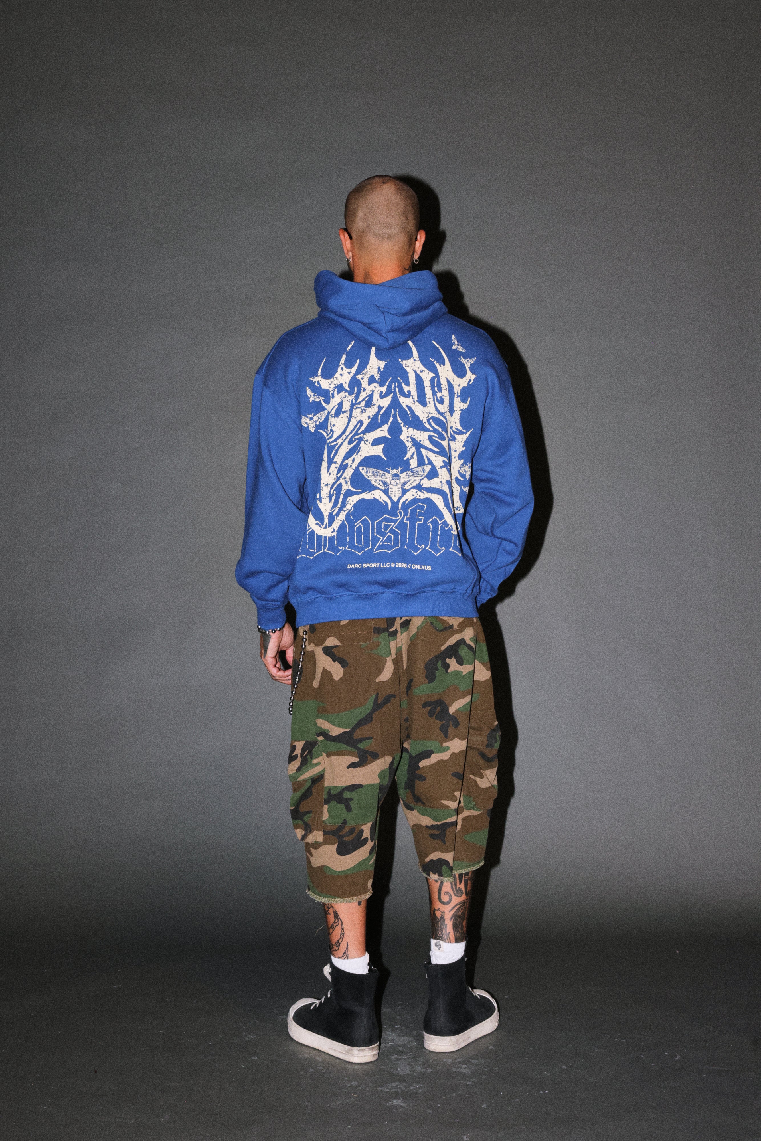 Ssddnfgu Hesh Pierce Hoodie in Darc Cobalt — imagem 6
