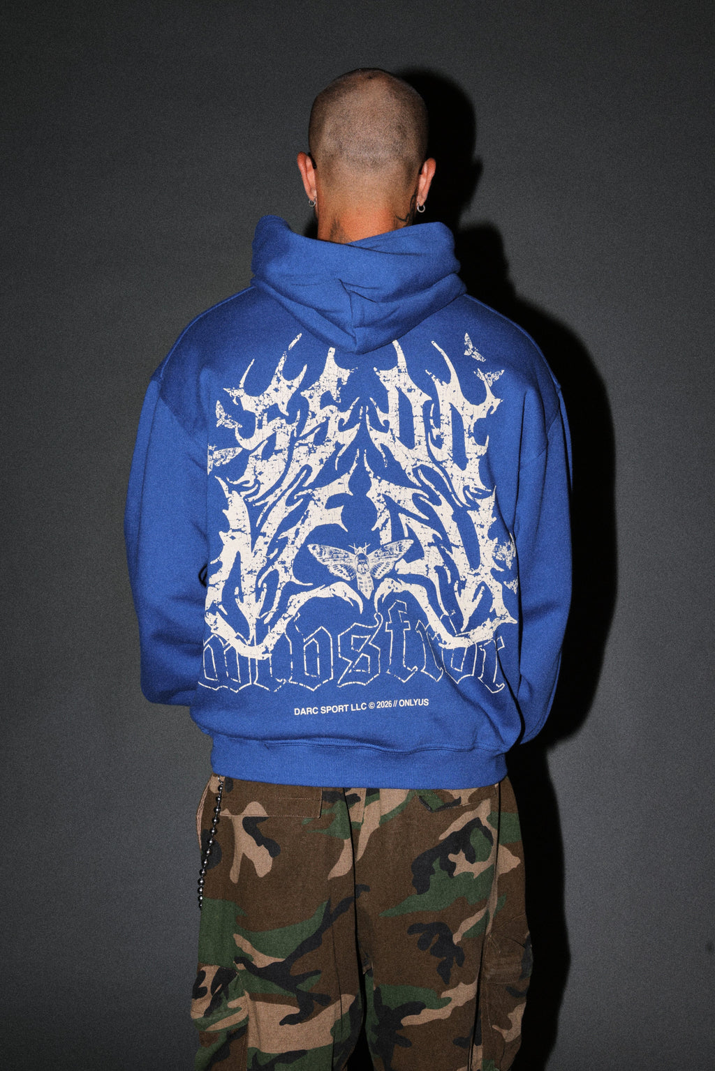 Ssddnfgu Hesh Pierce Hoodie in Darc Cobalt — imagem 4