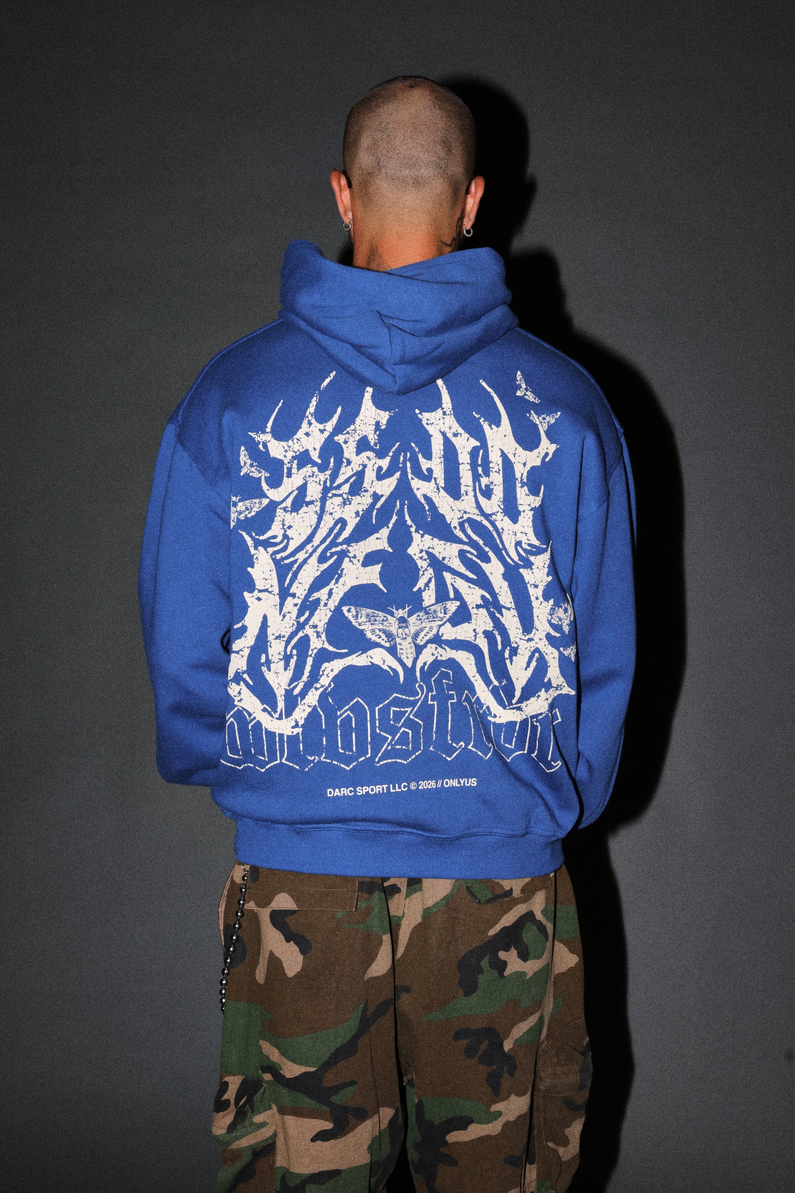 Ssddnfgu Hesh Pierce Hoodie in Darc Cobalt — imagem 4
