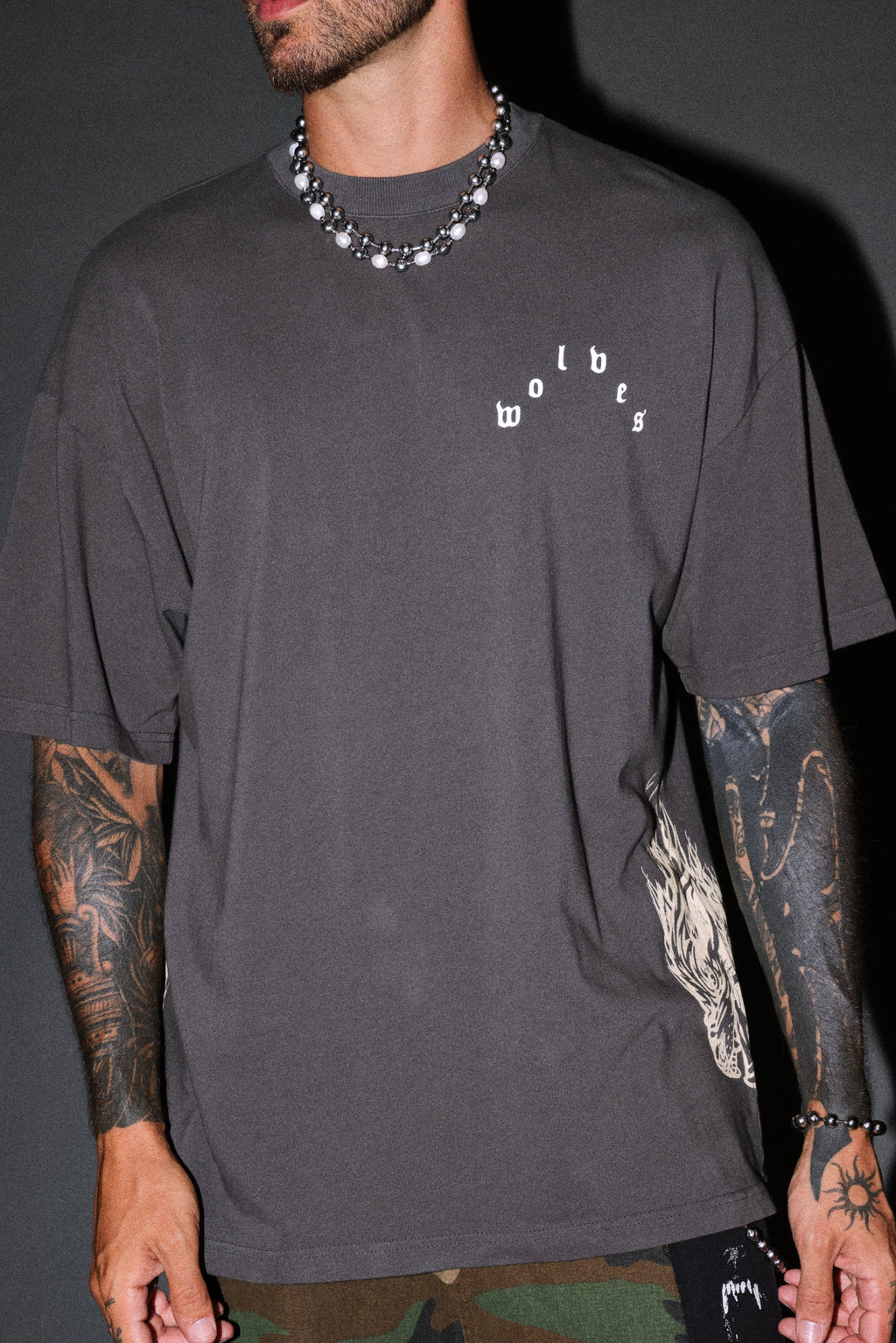 Lineage Frvr Premium Oversized Tee in Wolf Gray — imagem 7
