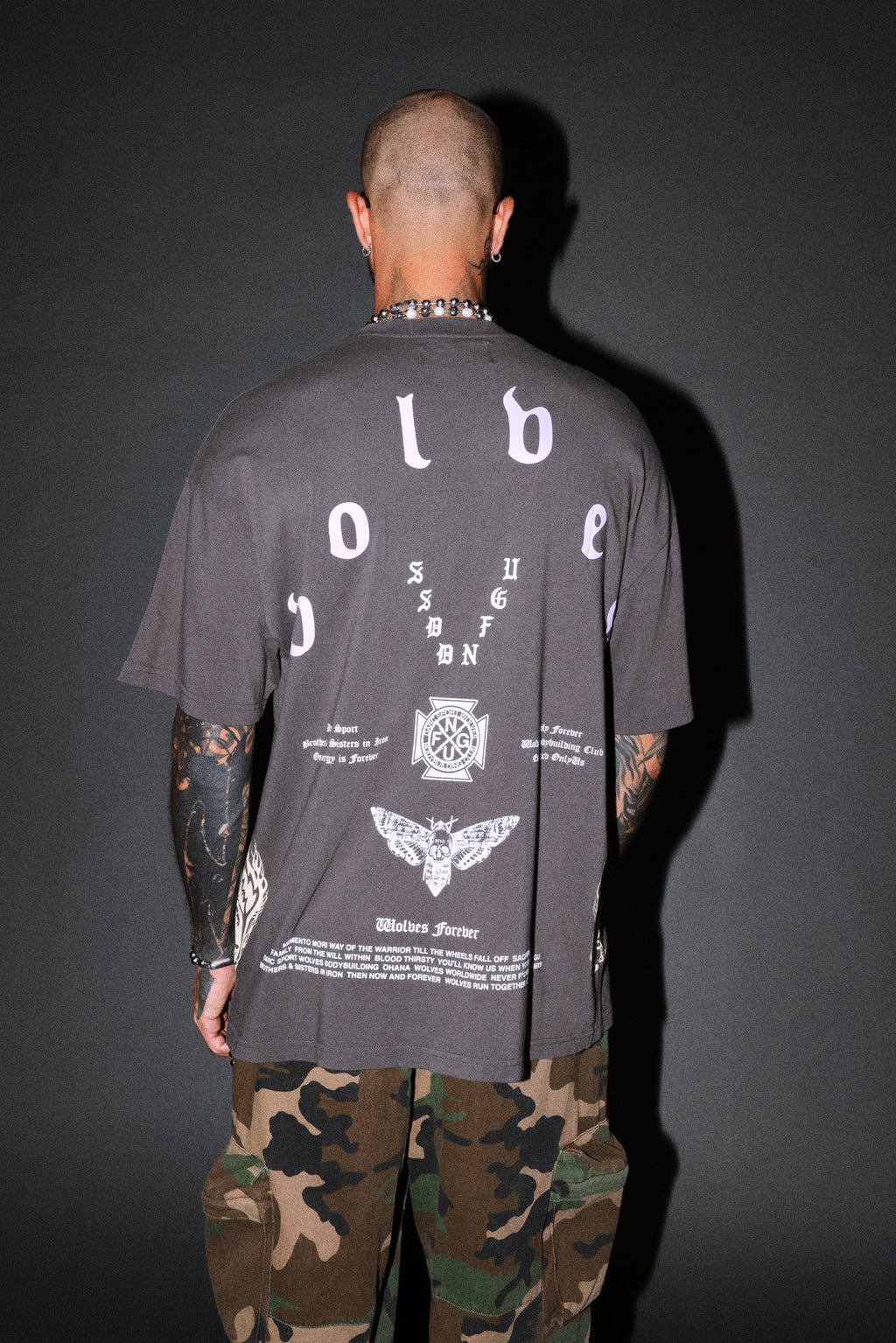 Lineage Frvr Premium Oversized Tee in Wolf Gray — imagem 4