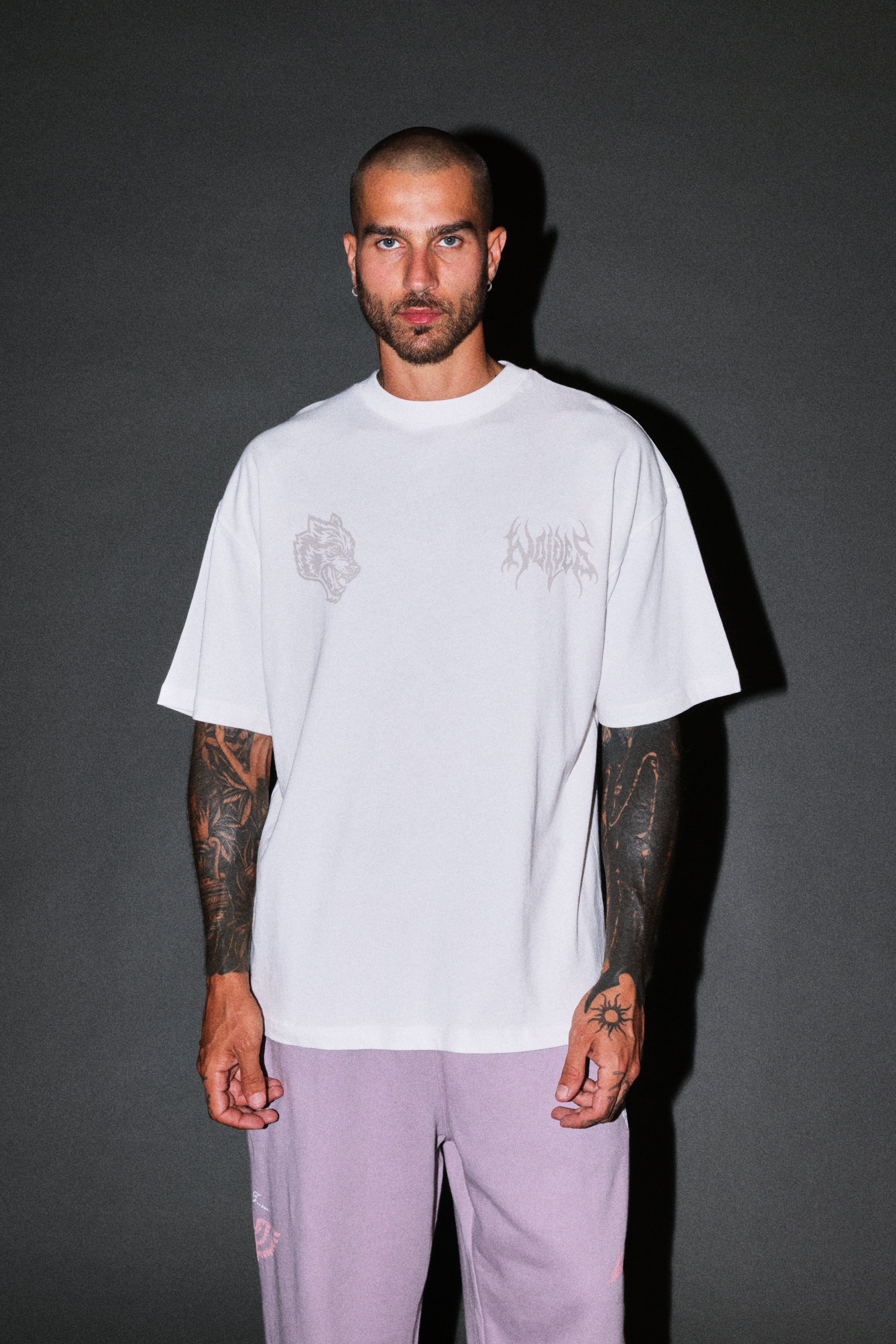 Hesh Core V2 Premium Oversized Tee in Cream — imagem 2