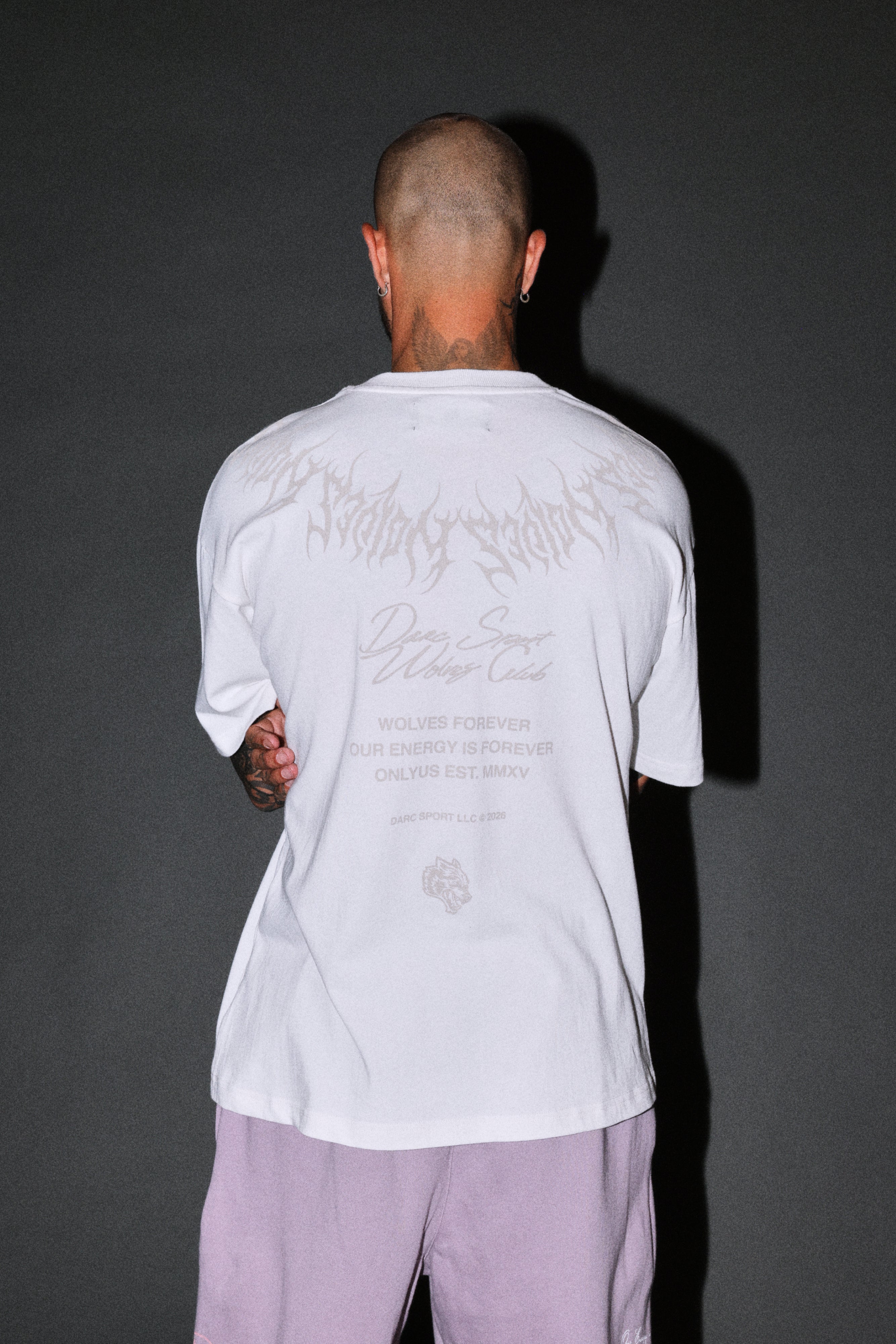 Hesh Core V2 Premium Oversized Tee in Cream — imagem 3