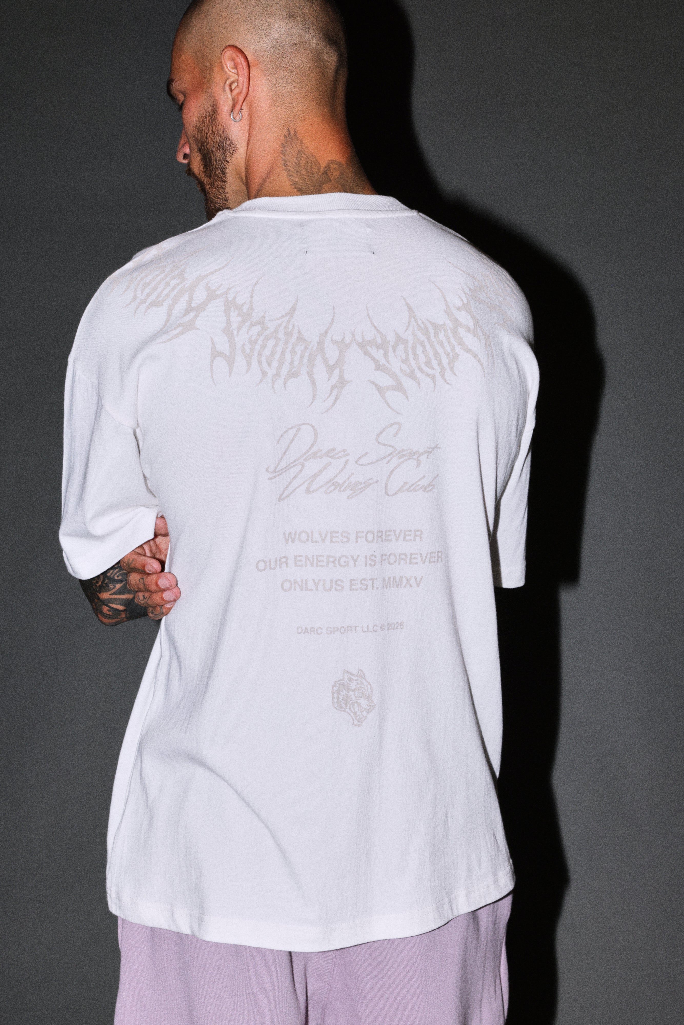 Hesh Core V2 Premium Oversized Tee in Cream — imagem 7