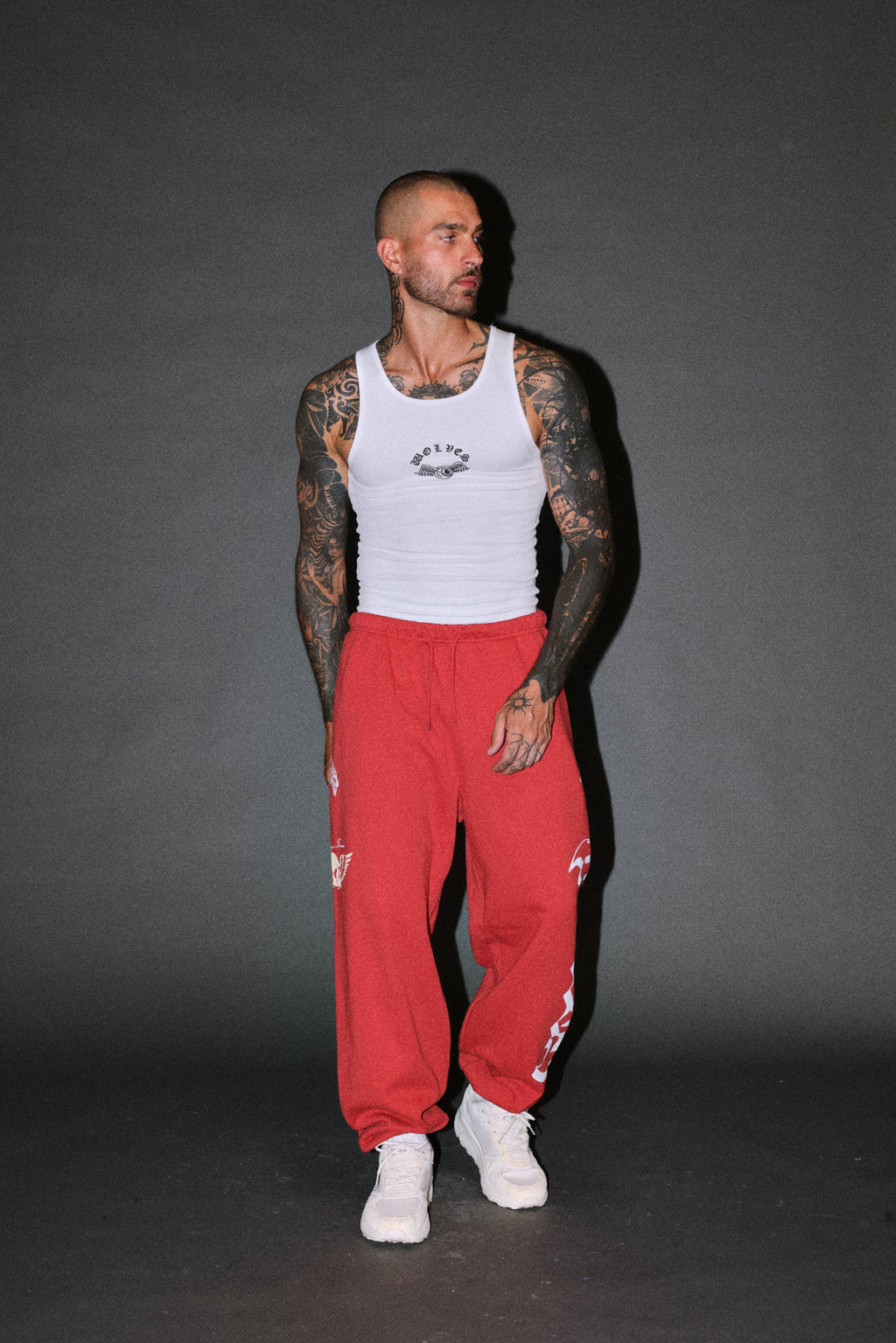 Free Will V2 Lightweight Lounger Sweat Pants in Roman Red — imagem 6
