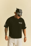 Forever Mark Premium Box Cut Tee in Black Sun Fade — imagem principal