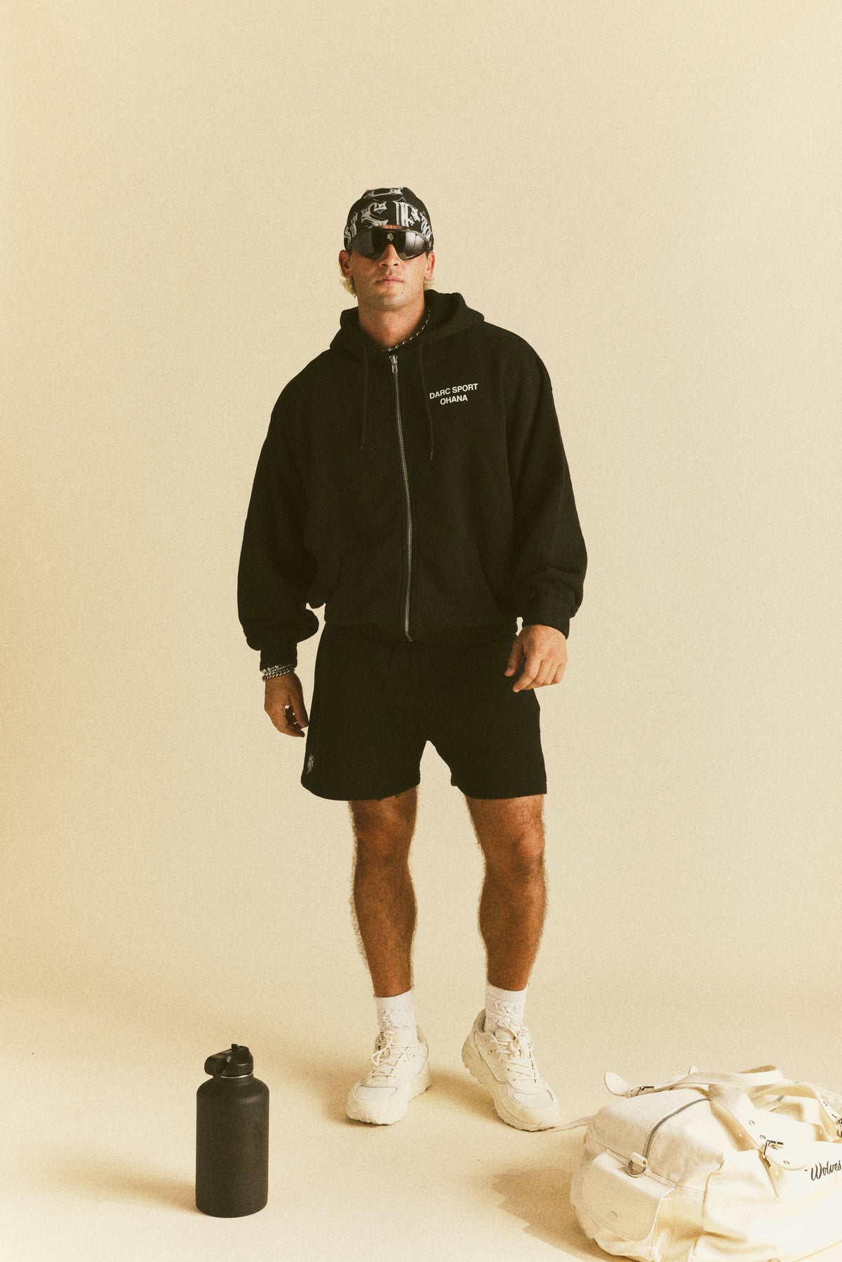 Darc Sport Ohana "Chambers" Zip Hoodie in Black — imagem 3