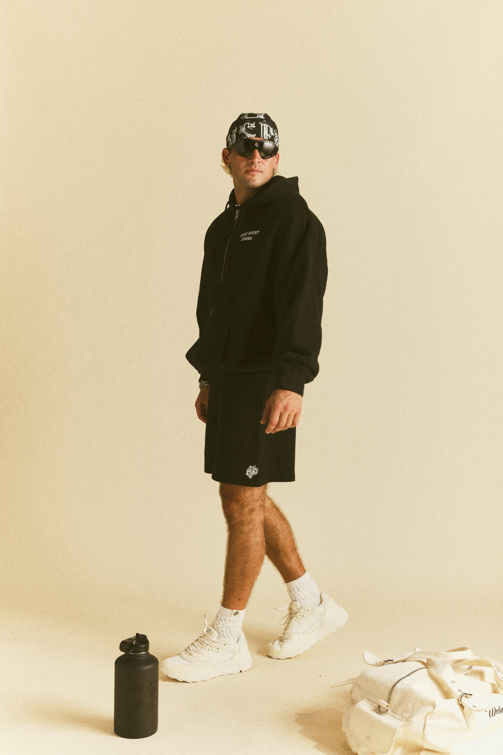 Darc Sport Ohana "Chambers" Zip Hoodie in Black — imagem 4