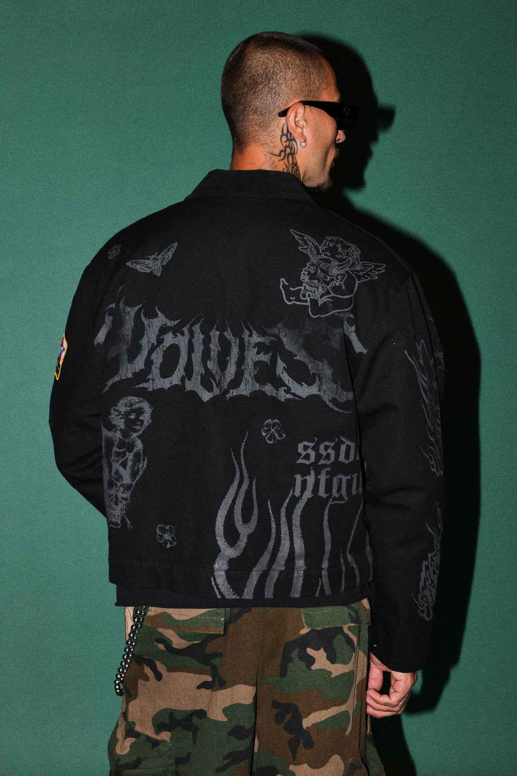The Eagle & The Oni Earl Jacket in Black — imagem 3