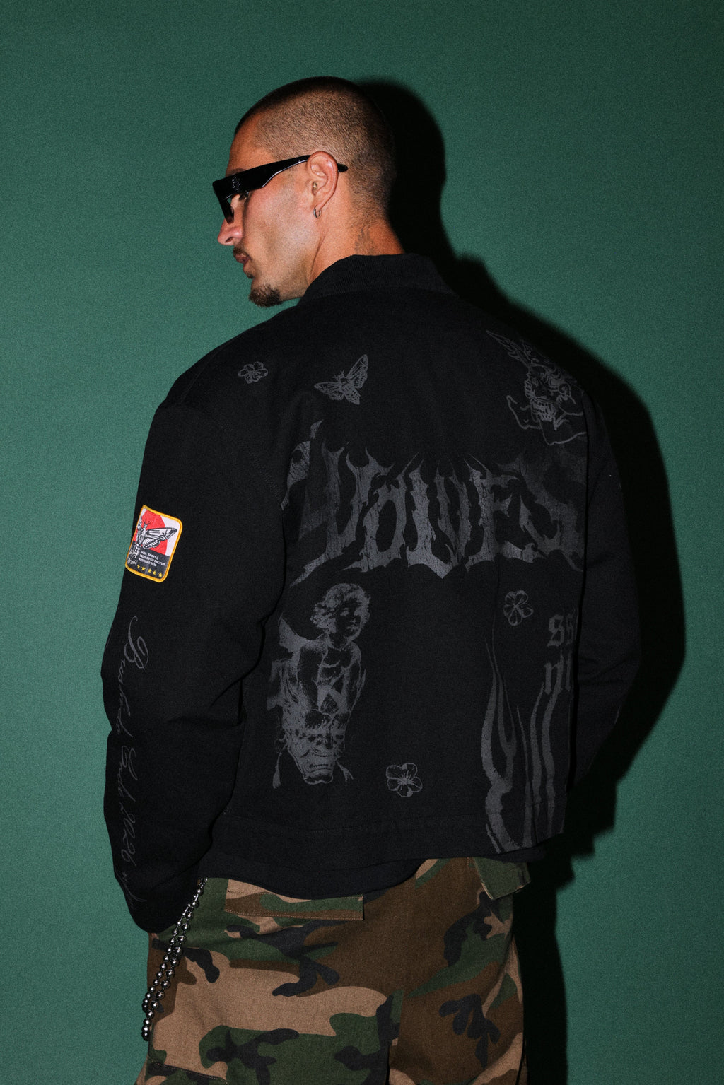 The Eagle & The Oni Earl Jacket in Black — imagem 15
