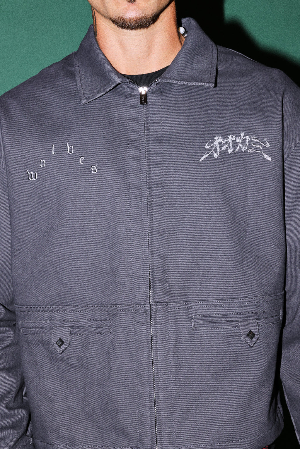 Oni-Genba Redford Shirt Jacket in Washed Navy — imagem 7