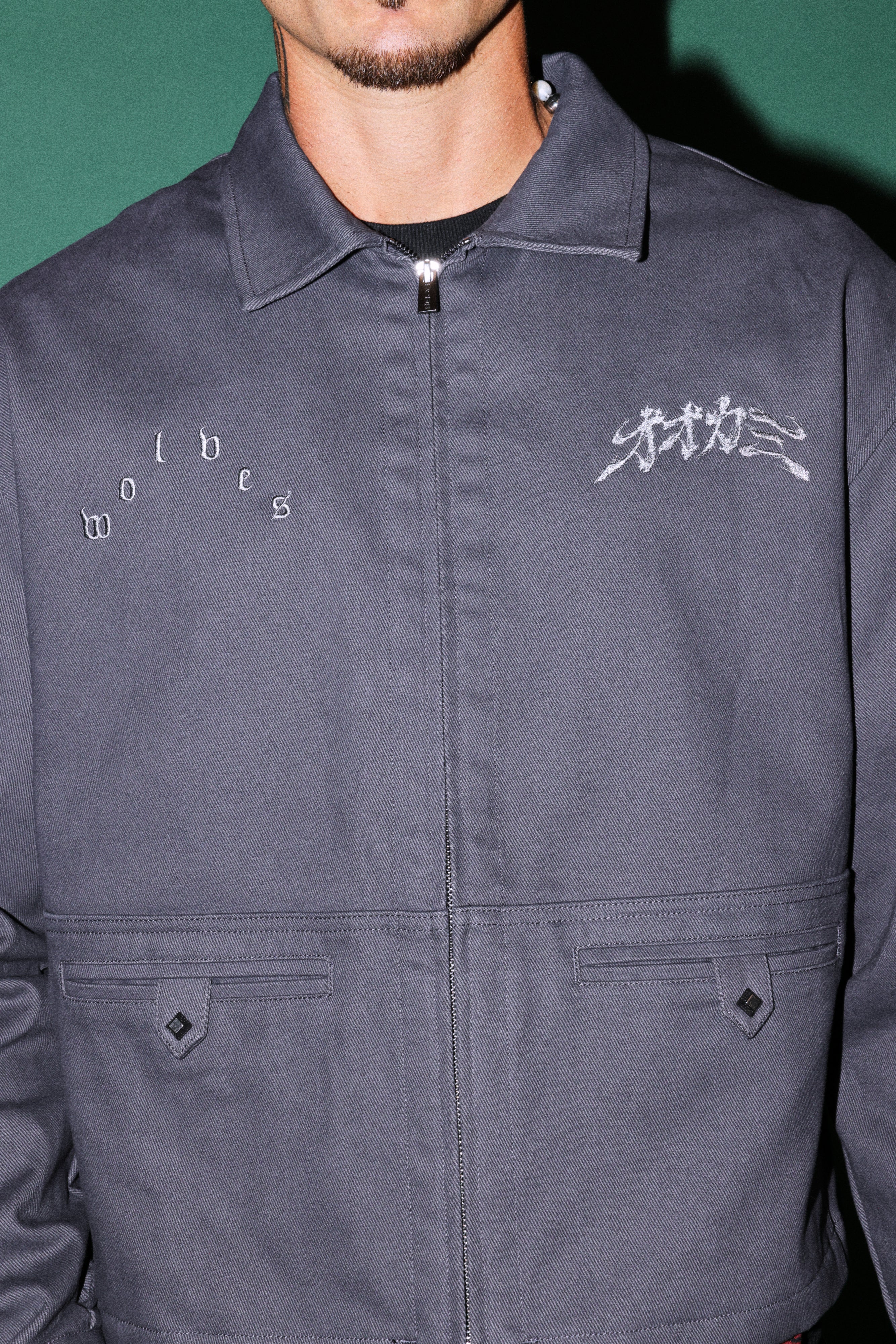 Oni-Genba Redford Shirt Jacket in Washed Navy — imagem 7