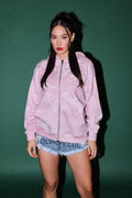 Darc Koi Anya Double Zip Hoodie in Serenity Pink — imagem 1