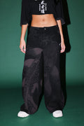 Darc Koi Wide Leg Carpenter Pant in Black — imagem 1