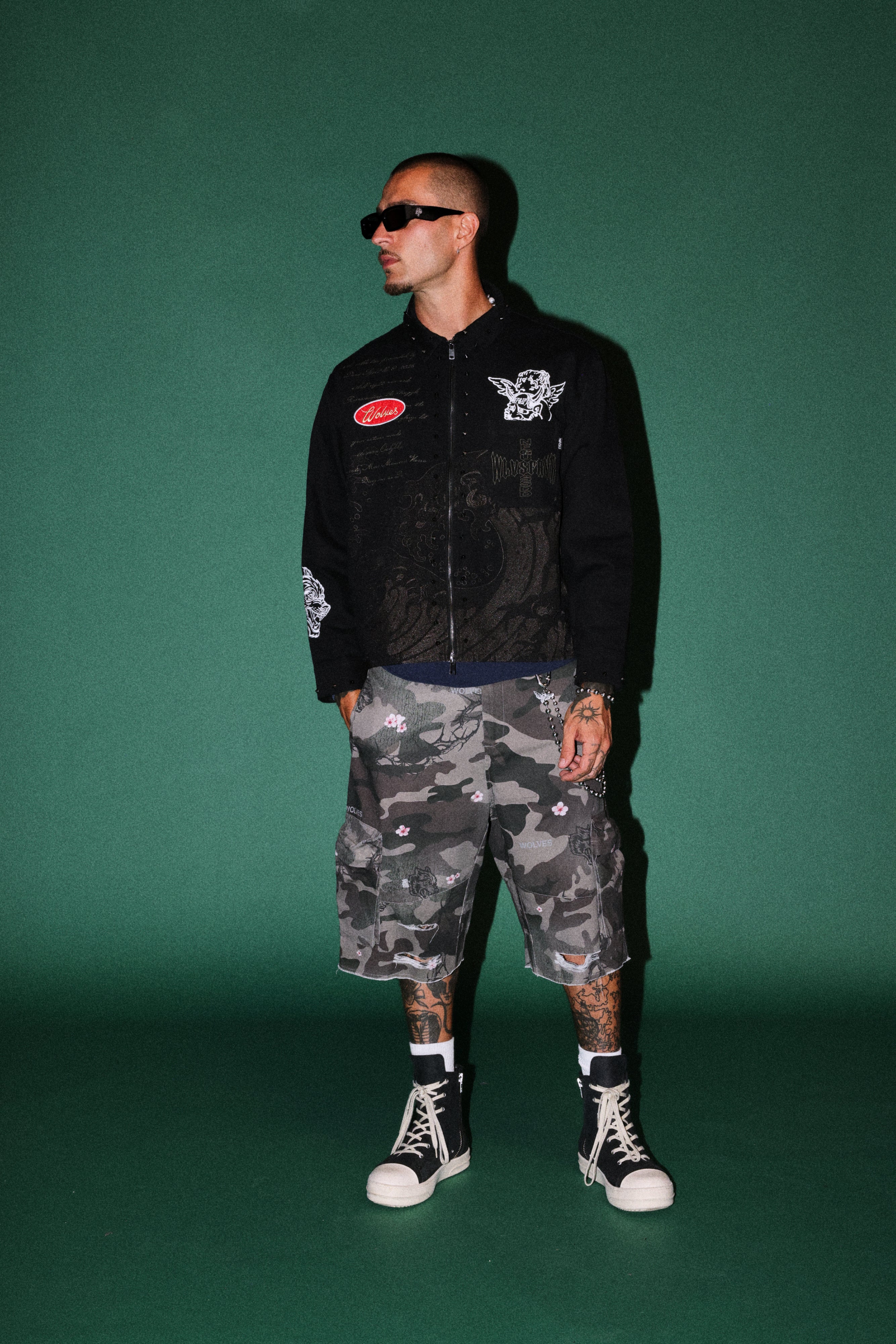 Great Wave Ls Vince Shirt in Black — imagem 6