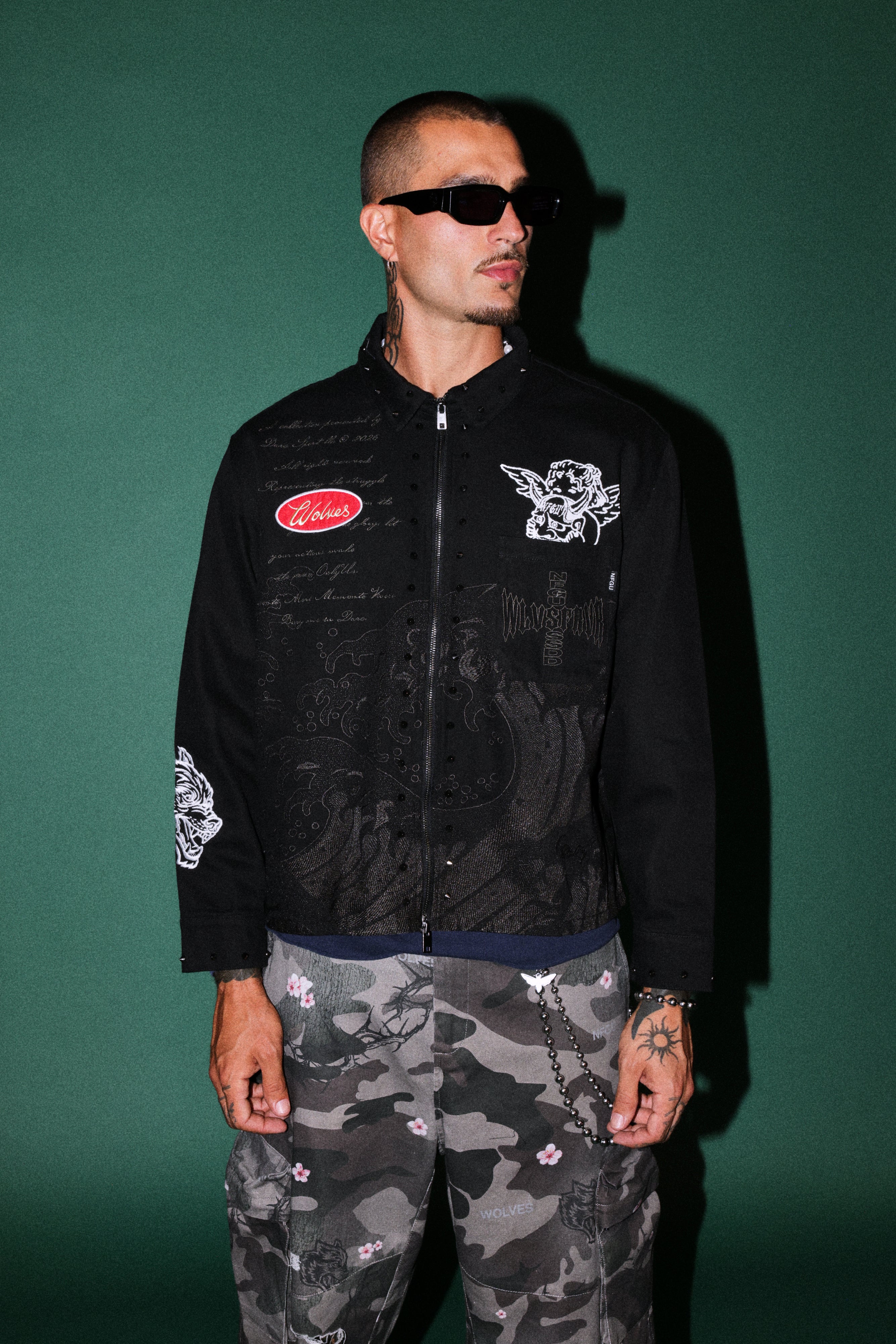 Great Wave Ls Vince Shirt in Black — imagem 4