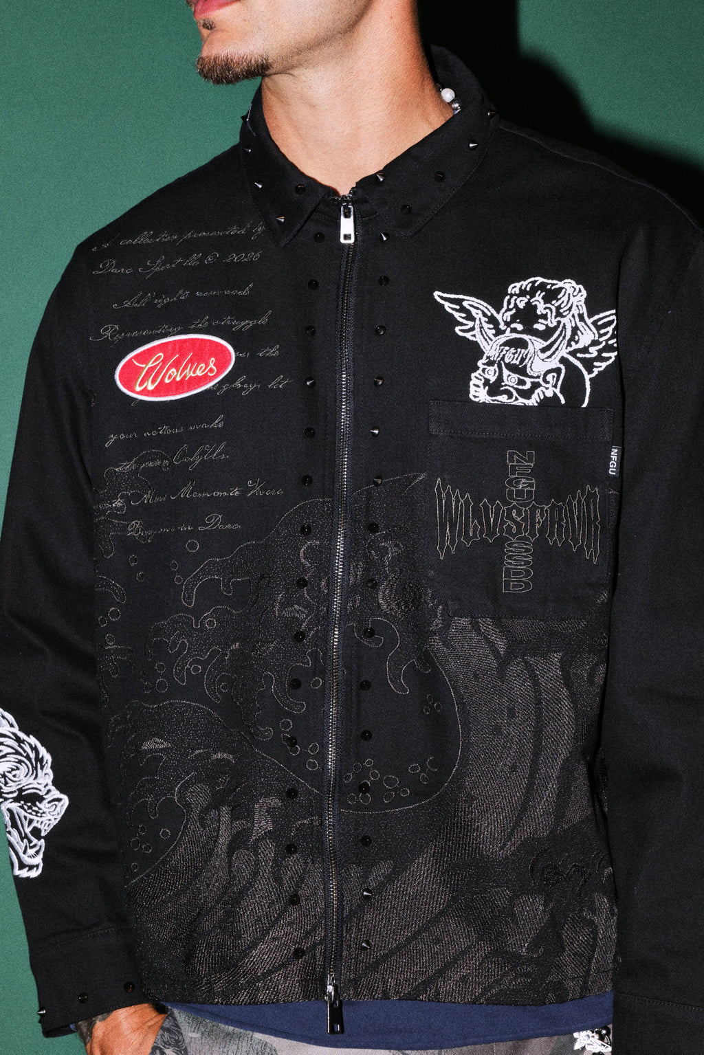 Great Wave Ls Vince Shirt in Black — imagem 8