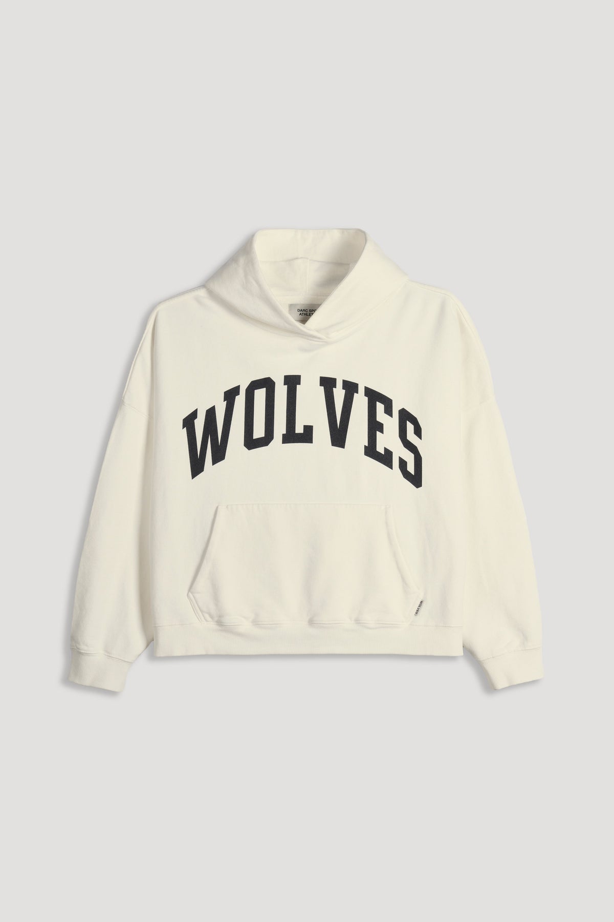 Only Loyalty Grunge "Gage" Box Cut Hoodie in Cream — imagem 8