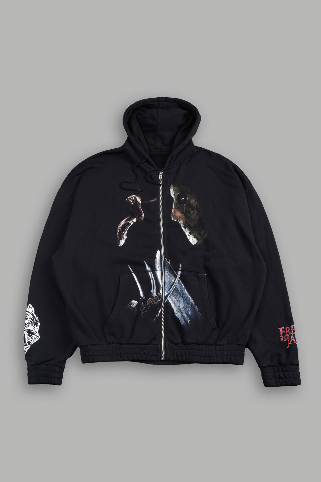 Freddy Vs Jason Chambers Zip Hoodie In Black