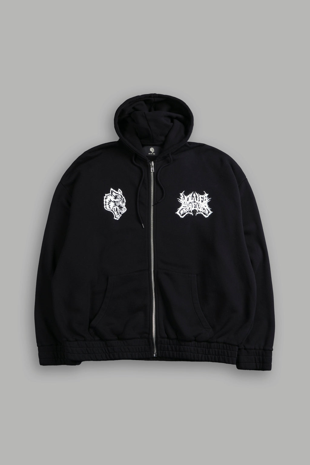 Sheer Loyalty "Chambers" Zip Hoodie in Black — imagem 3