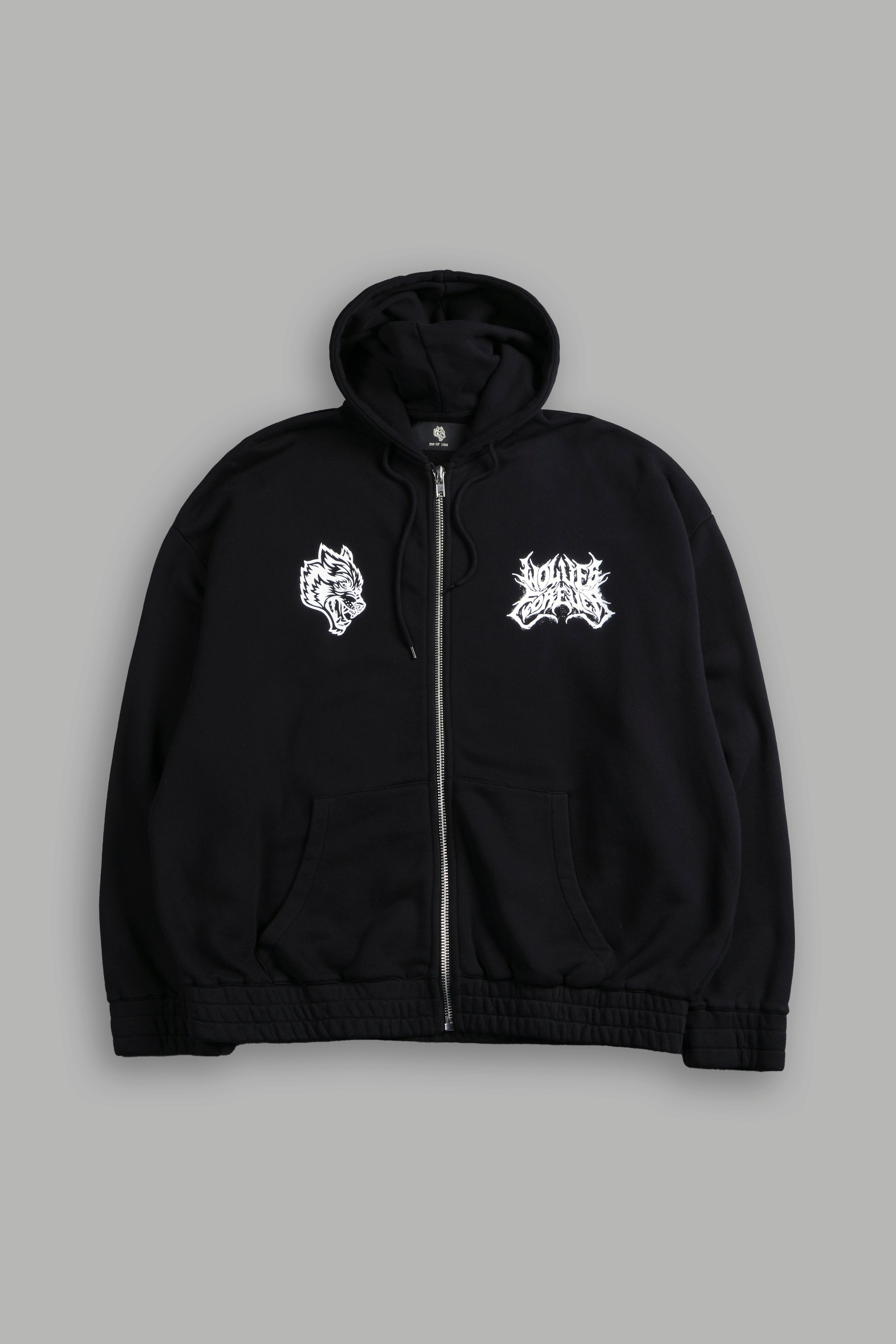 Sheer Loyalty "Chambers" Zip Hoodie in Black — imagem 3