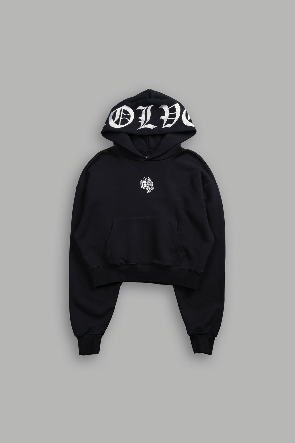 Chopper "Owen" (Cropped) Hoodie in Black — imagem 3